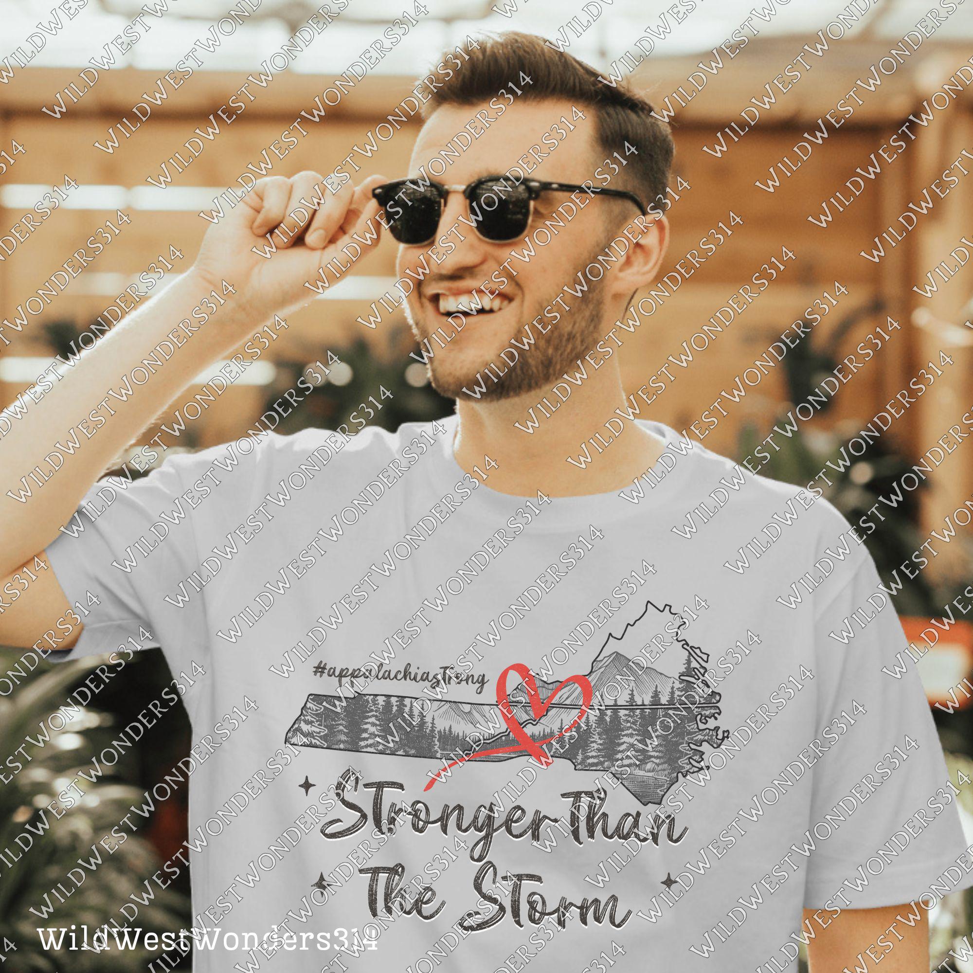 Stronger Than The Storm Png, Appalachia Strong PNG, Hurricane Helene, Virginia, Tennessee, North Caroline Hurricane PNG, Sublimation Design