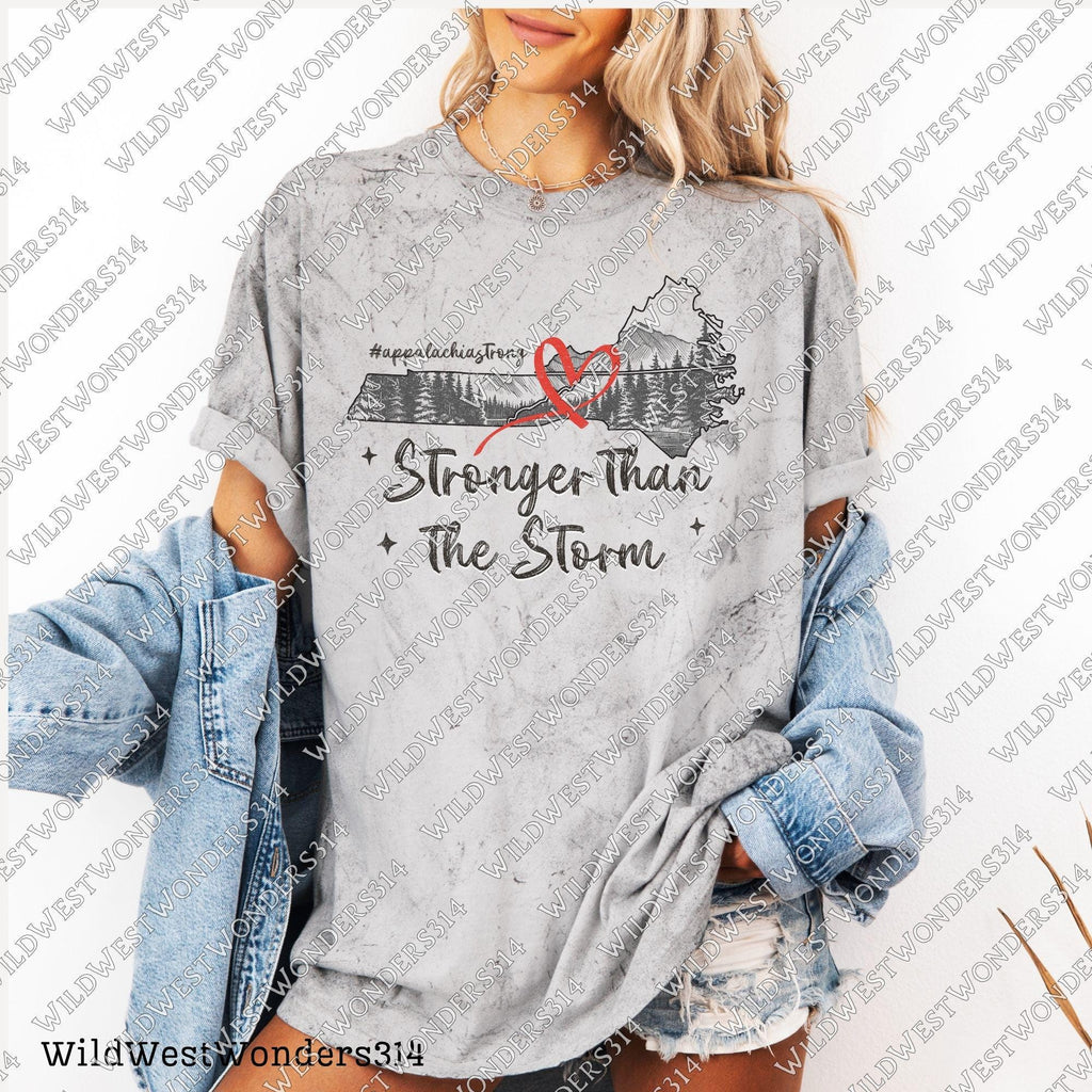 Stronger Than The Storm Png, Appalachia Strong PNG, Hurricane Helene, Virginia, Tennessee, North Caroline Hurricane PNG, Sublimation Design