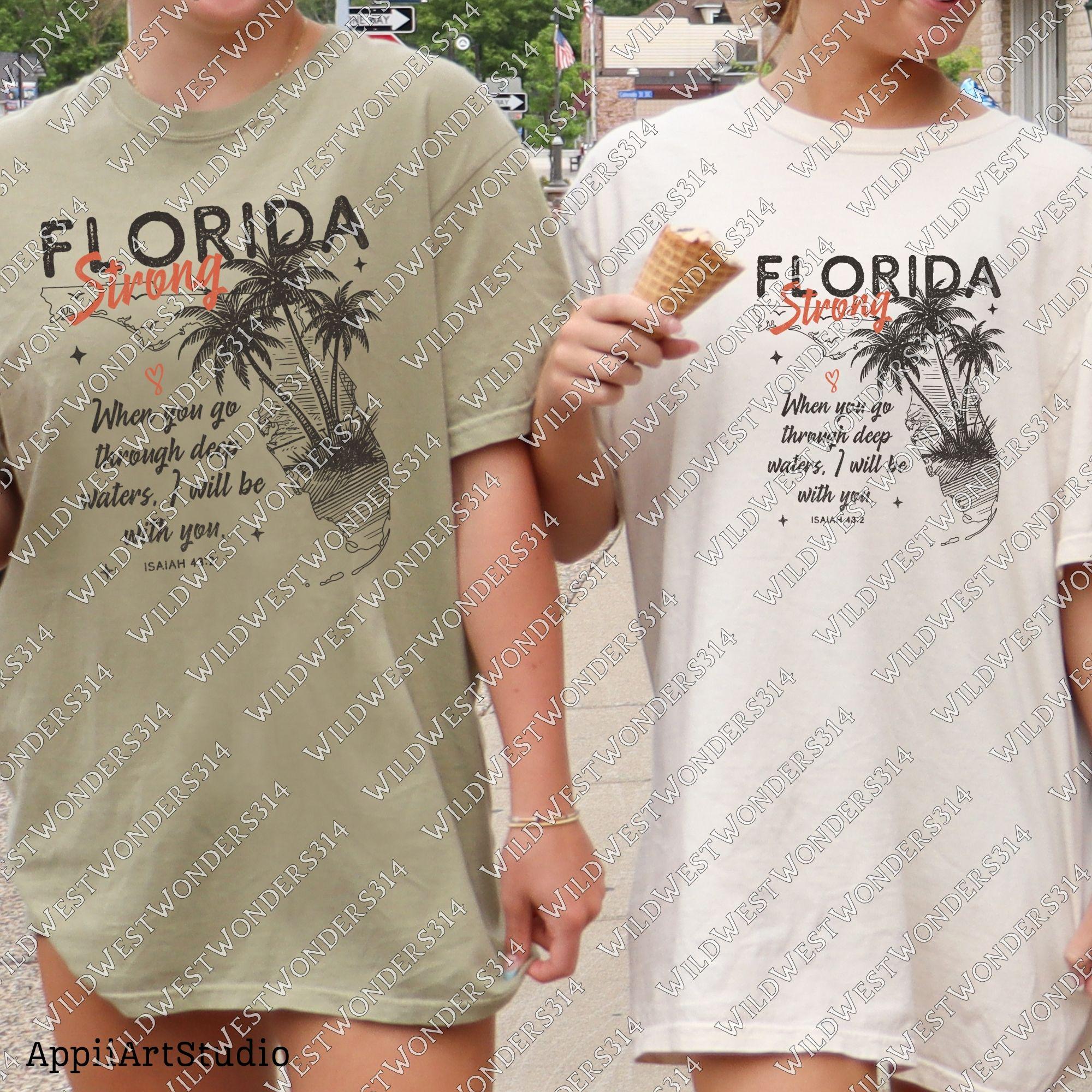 Florida Strong PNG, Pray for Tampa Bay PNG, Hurricane Milton Relief, Tampa Bay Strong, FL Hurricane Awareness, Sublimation Dtf Shirt Design