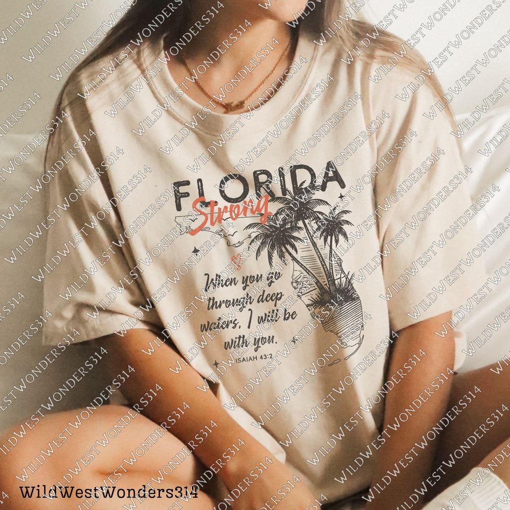 Florida Strong PNG, Pray for Tampa Bay PNG, Hurricane Milton Relief, Tampa Bay Strong, FL Hurricane Awareness, Sublimation Dtf Shirt Design