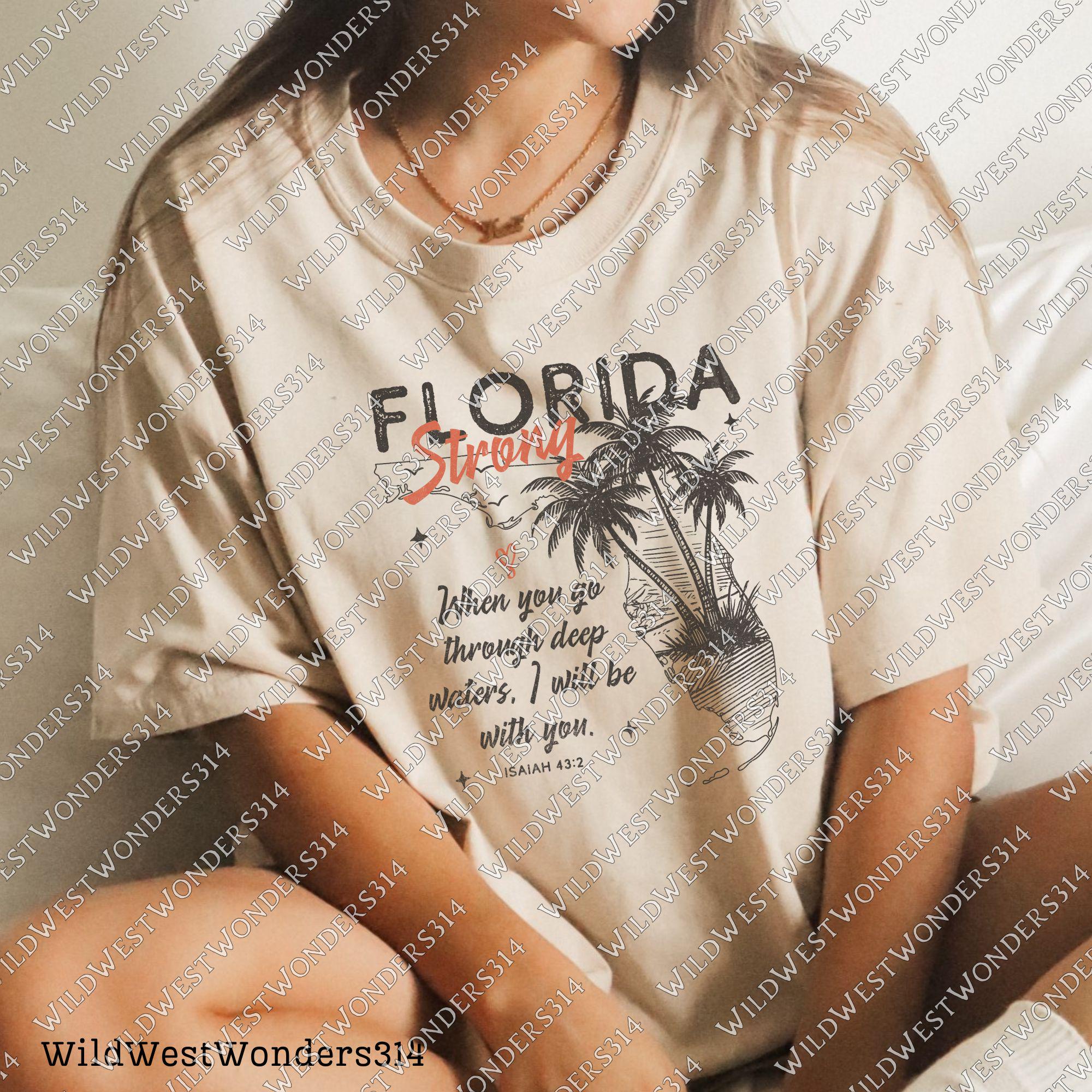 Florida Strong PNG, Pray for Tampa Bay PNG, Hurricane Milton Relief, Tampa Bay Strong, FL Hurricane Awareness, Sublimation Dtf Shirt Design