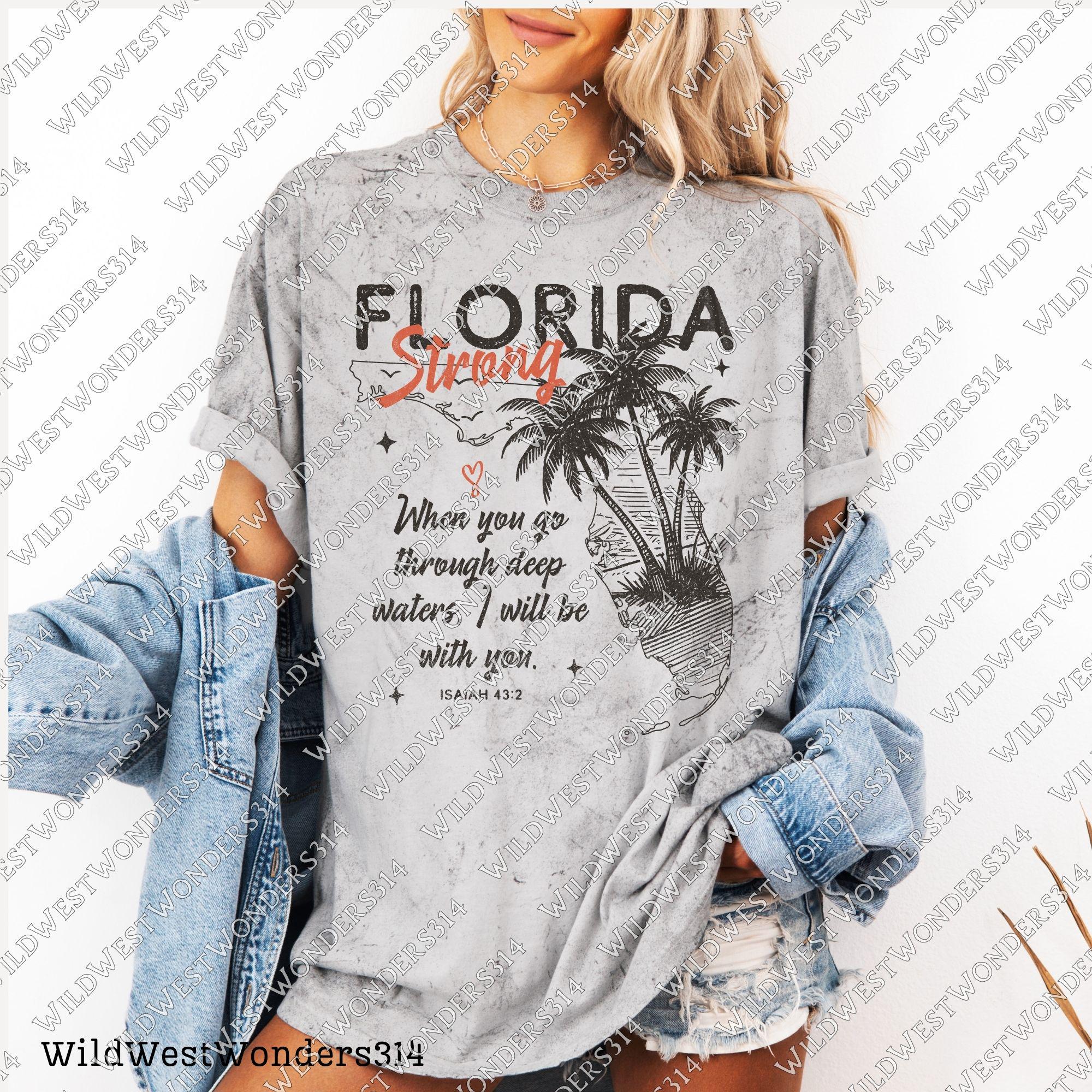 Florida Strong PNG, Pray for Tampa Bay PNG, Hurricane Milton Relief, Tampa Bay Strong, FL Hurricane Awareness, Sublimation Dtf Shirt Design