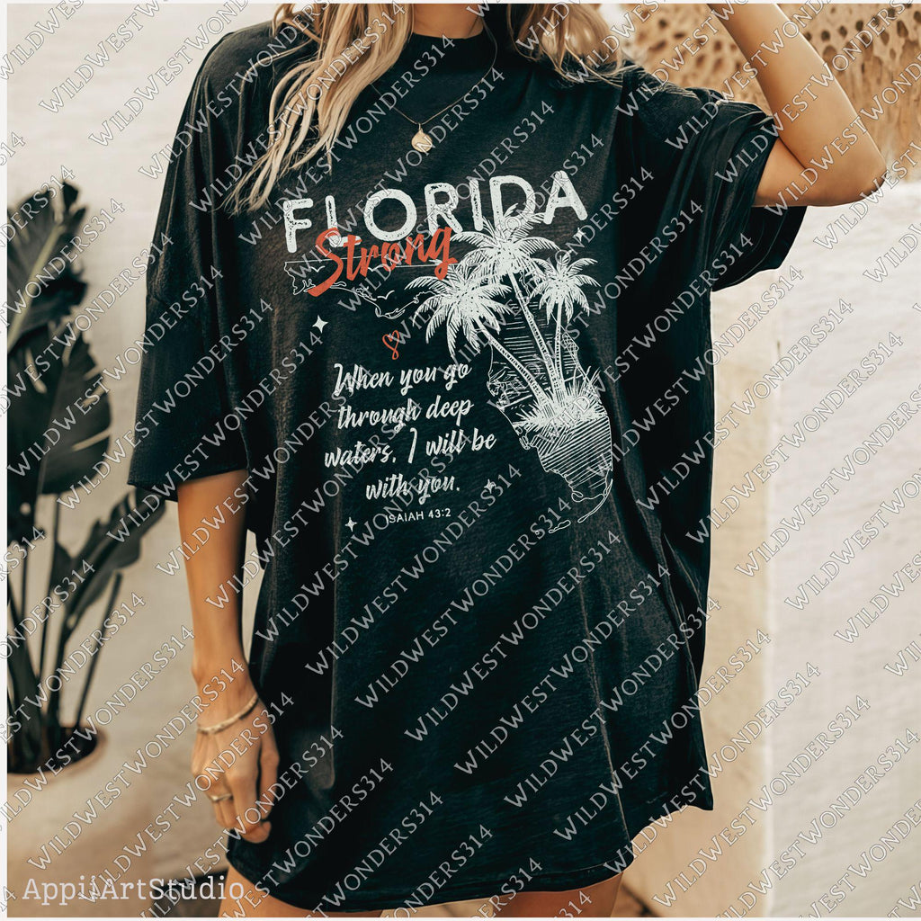 Florida Strong PNG, Pray for Tampa Bay PNG, Hurricane Milton Relief, Tampa Bay Strong, FL Hurricane Awareness, Sublimation Dtf Shirt Design