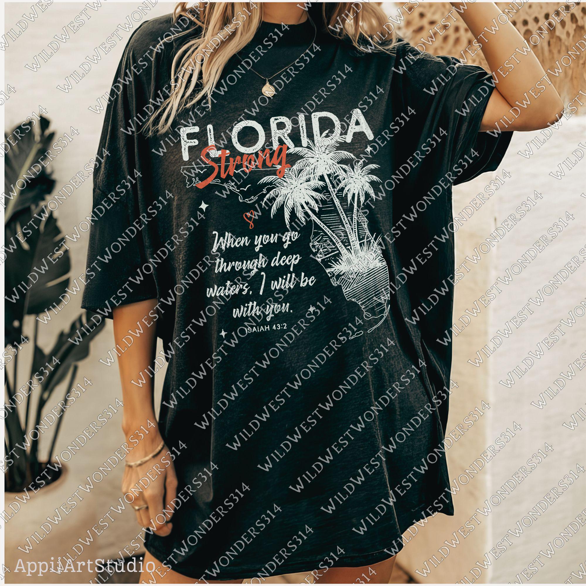Florida Strong PNG, Pray for Tampa Bay PNG, Hurricane Milton Relief, Tampa Bay Strong, FL Hurricane Awareness, Sublimation Dtf Shirt Design