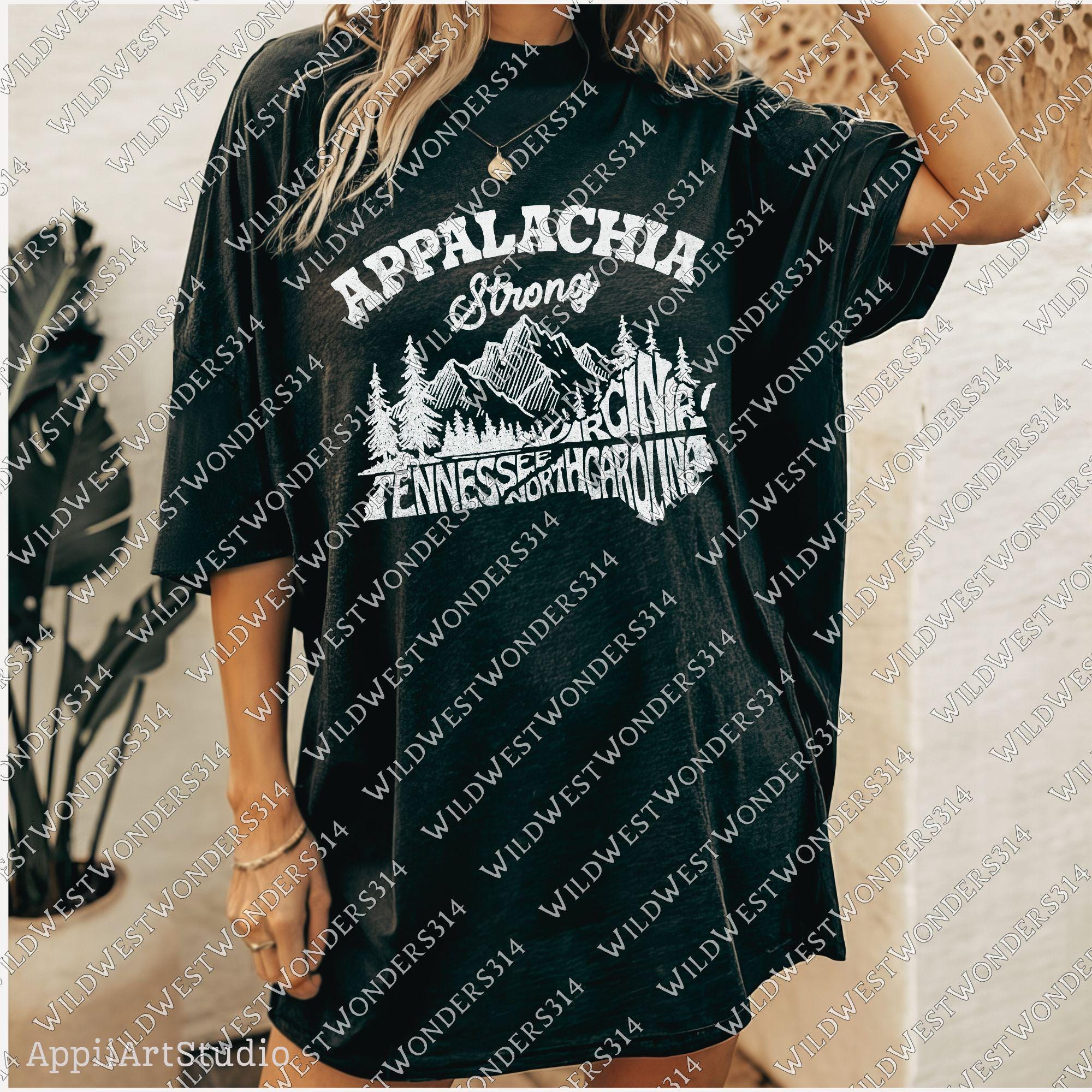 Appalachia Strong PNG, Hurricane Helene, Virginia, Tennessee, North Caroline Hurricane PNG, Sublimation Design Download Western Shirt Design