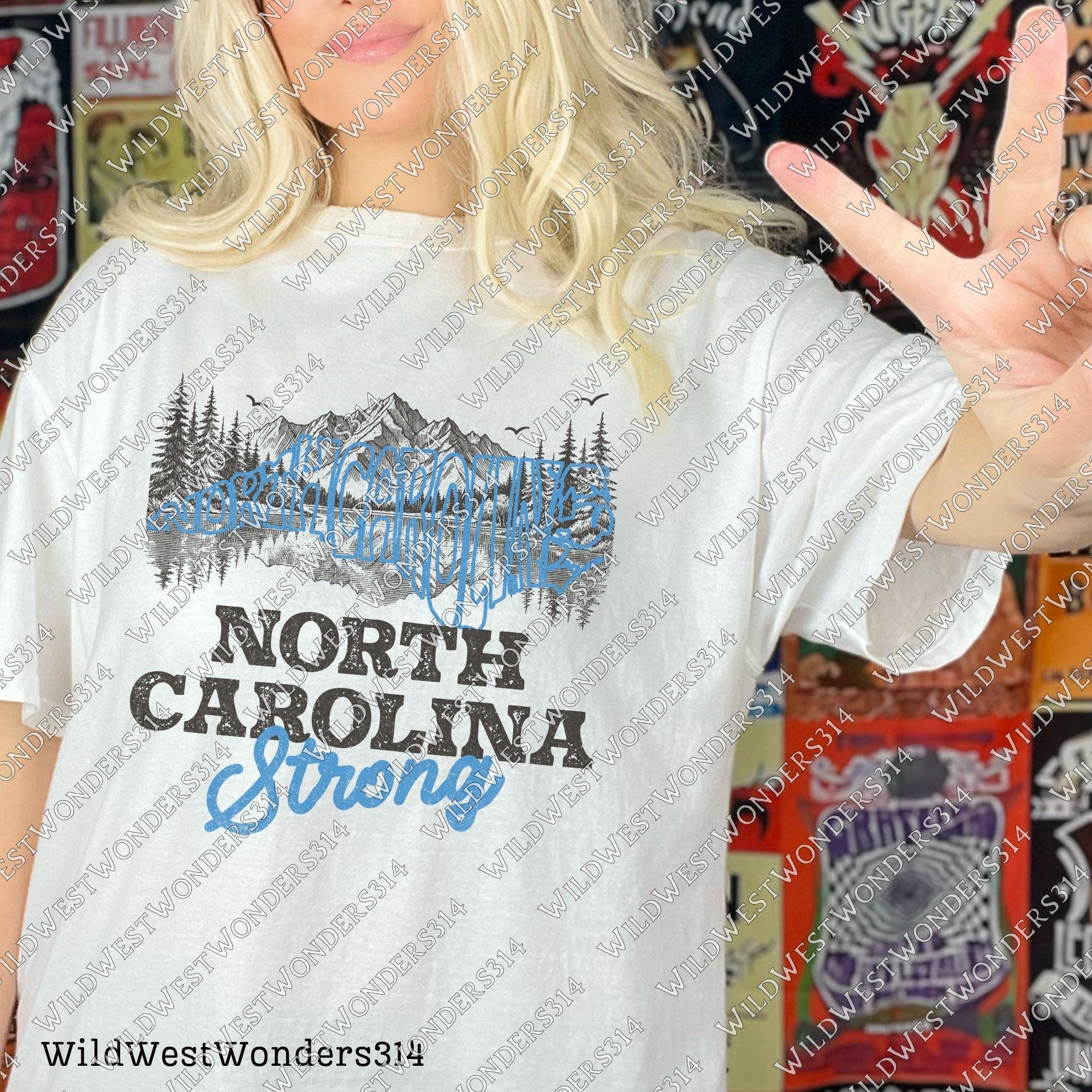 North Caroline Strong Png, Appalachia Strong PNG, Hurricane Helene, Virginia, Tennessee, Hurricane PNG, Sublimation Design Download, Western