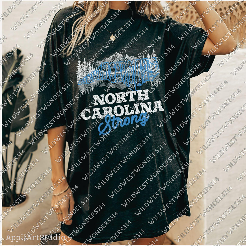 North Caroline Strong Png, Appalachia Strong PNG, Hurricane Helene, Virginia, Tennessee, Hurricane PNG, Sublimation Design Download, Western