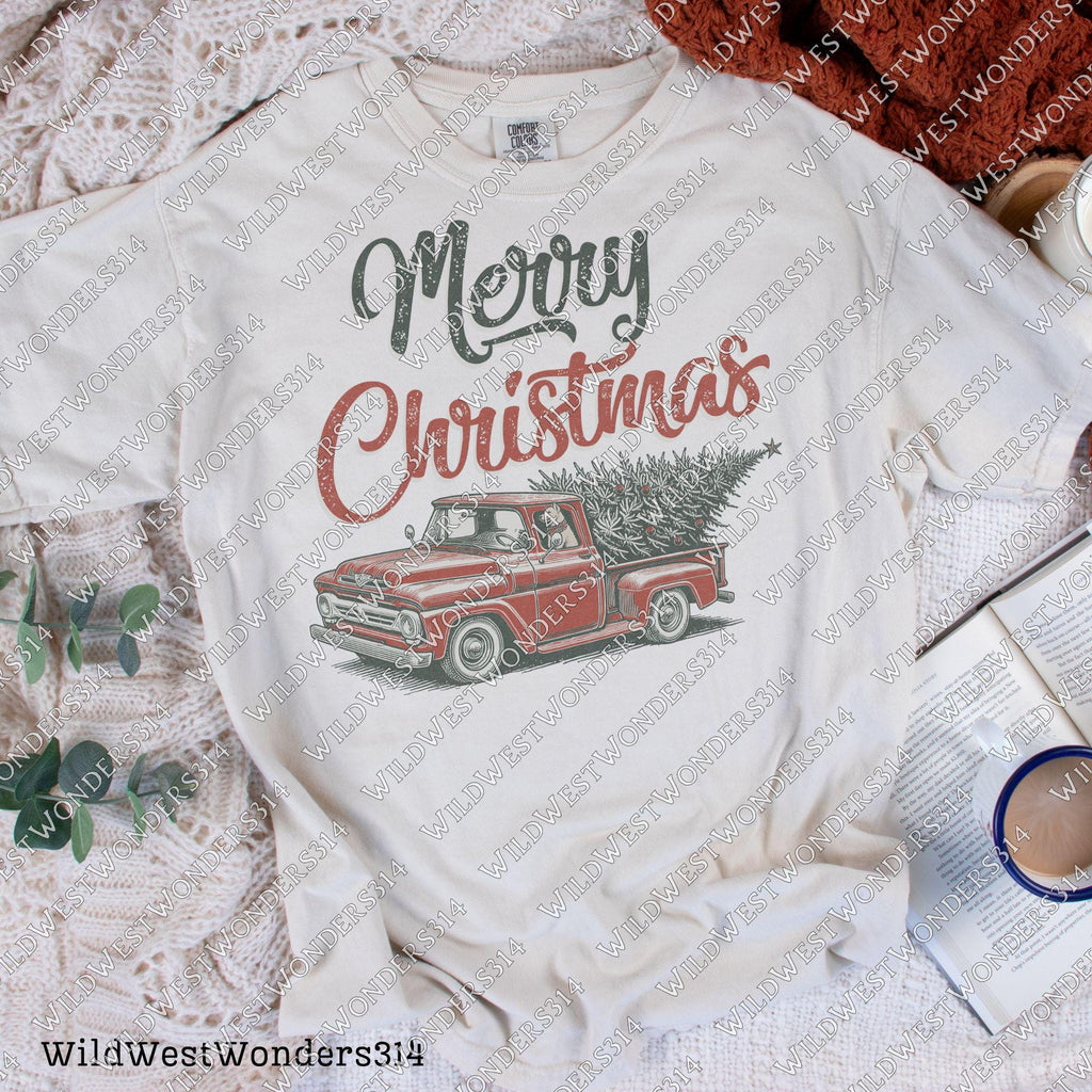 Western Christmas Sublimations, Designs Downloads, Farmhouse Christmas Png, Shirt Design Sublimation Downloads, Vintage Truck Christmas PNG