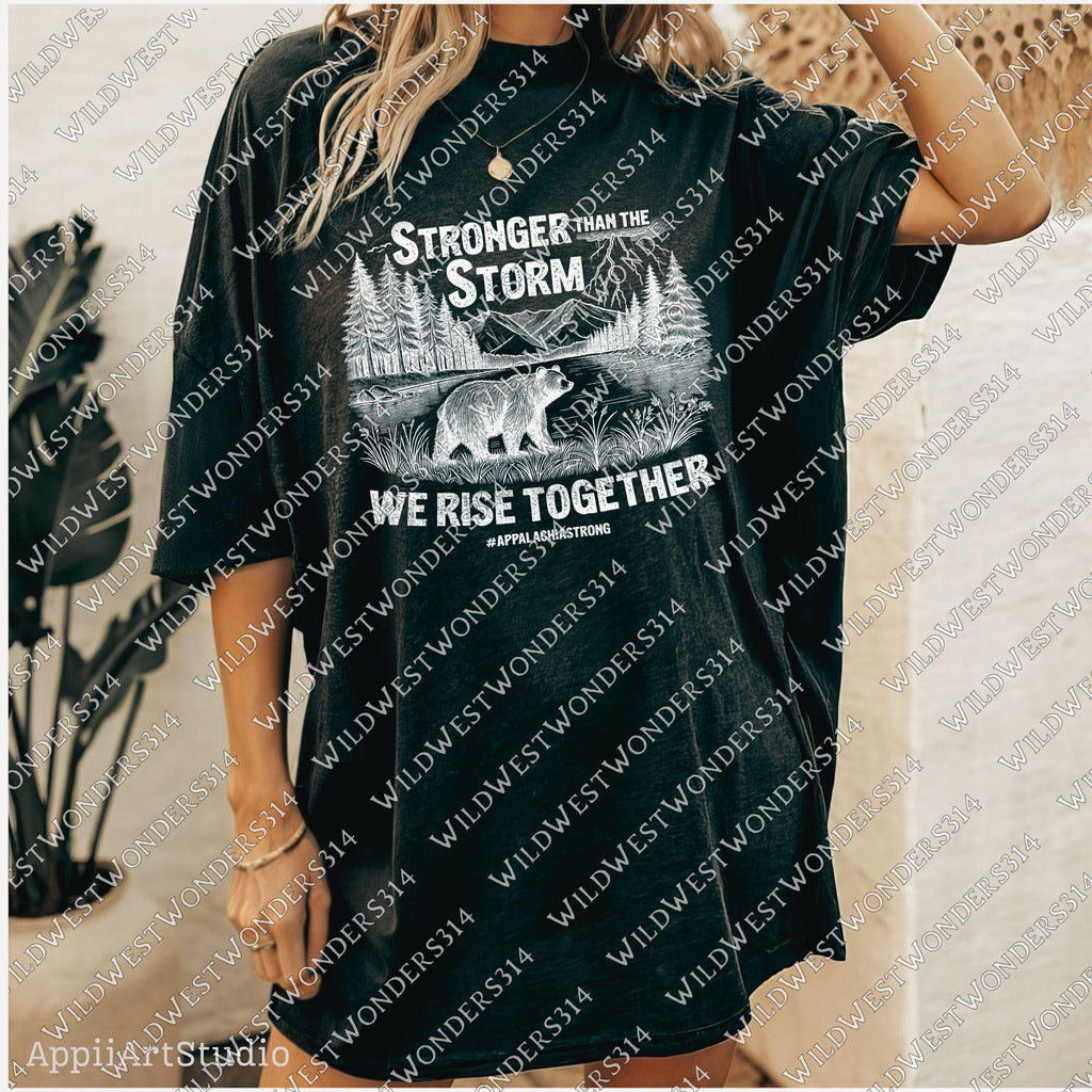 Stronger Than The Storm Png, Appalachia Strong PNG, Hurricane Helene, Virginia, Tennessee, North Caroline Hurricane PNG, Sublimation Design