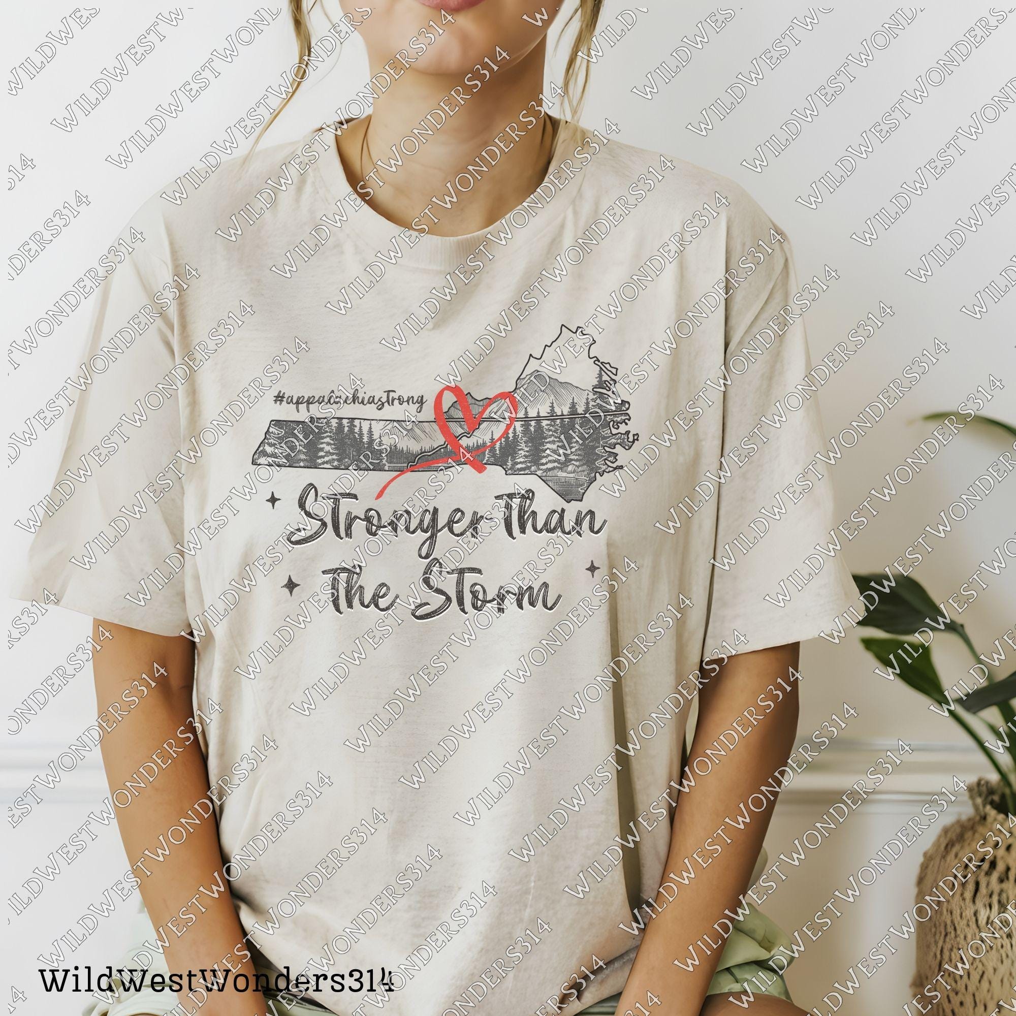 Stronger Than The Storm Png, Appalachia Strong PNG, Hurricane Helene, Virginia, Tennessee, North Caroline Hurricane PNG, Sublimation Design