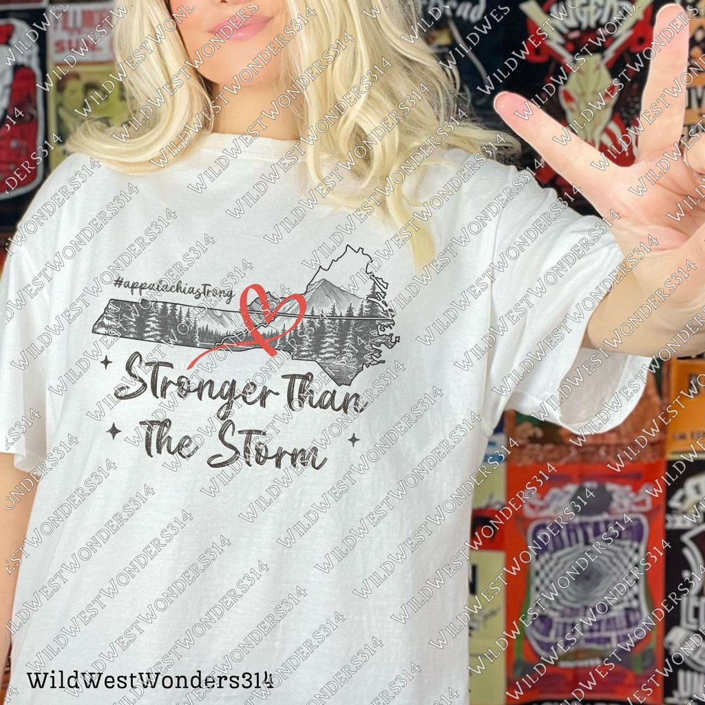Stronger Than The Storm Png, Appalachia Strong PNG, Hurricane Helene, Virginia, Tennessee, North Caroline Hurricane PNG, Sublimation Design
