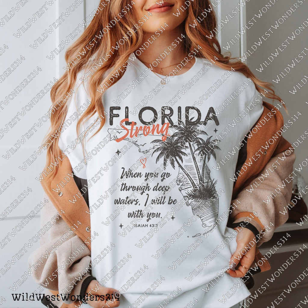 Florida Strong PNG, Pray for Tampa Bay PNG, Hurricane Milton Relief, Tampa Bay Strong, FL Hurricane Awareness, Sublimation Dtf Shirt Design