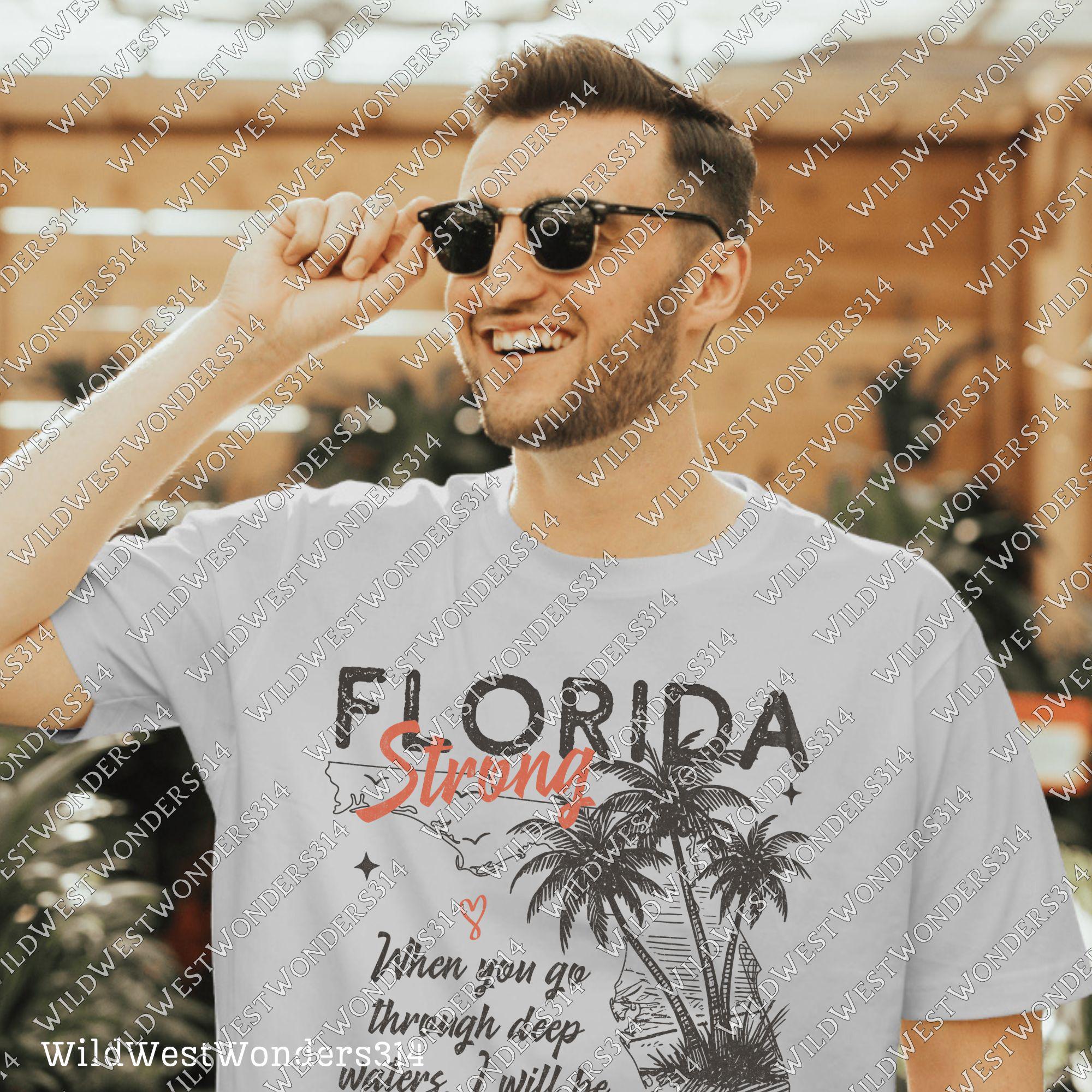 Florida Strong PNG, Pray for Tampa Bay PNG, Hurricane Milton Relief, Tampa Bay Strong, FL Hurricane Awareness, Sublimation Dtf Shirt Design