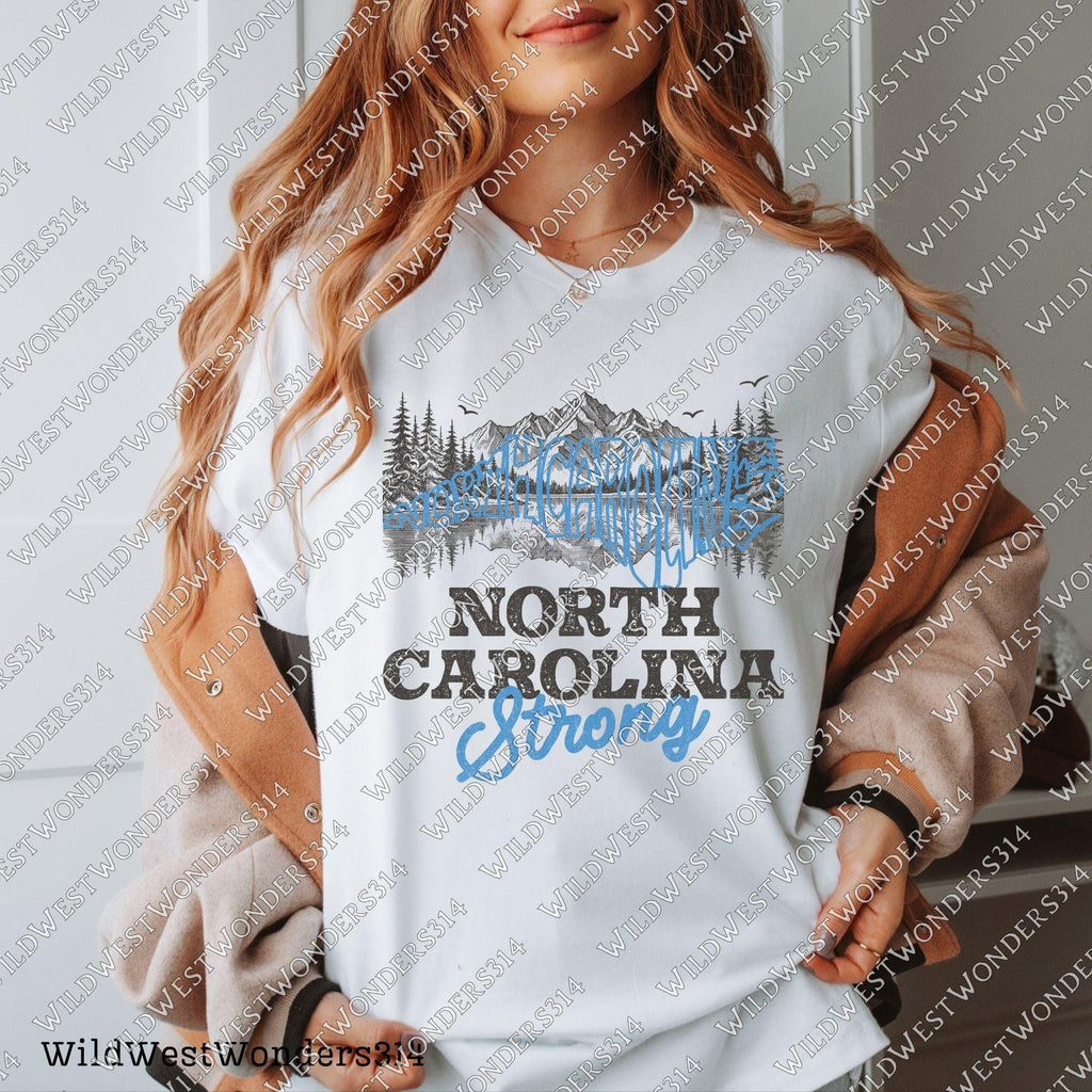 North Caroline Strong Png, Appalachia Strong PNG, Hurricane Helene, Virginia, Tennessee, Hurricane PNG, Sublimation Design Download, Western