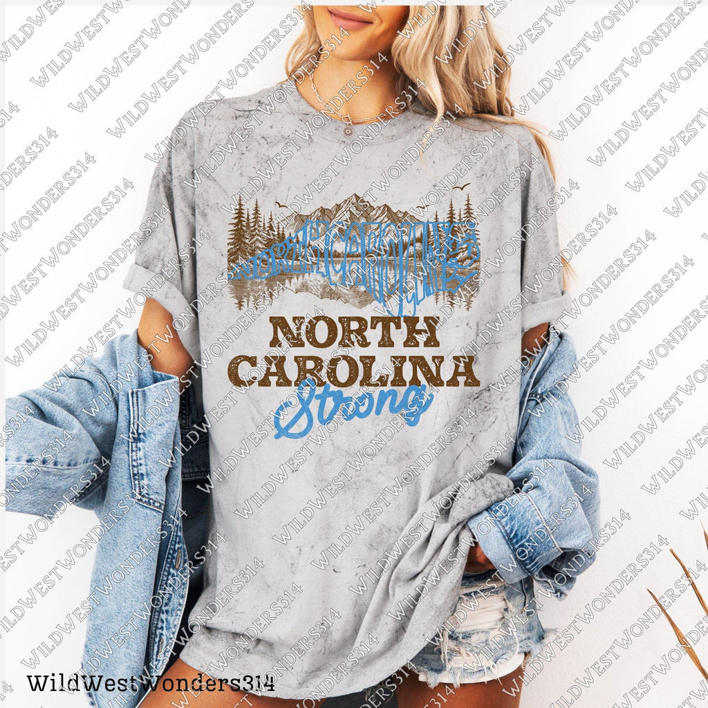North Caroline Strong Png, Appalachia Strong PNG, Hurricane Helene, Virginia, Tennessee, Hurricane PNG, Sublimation Design Download, Western