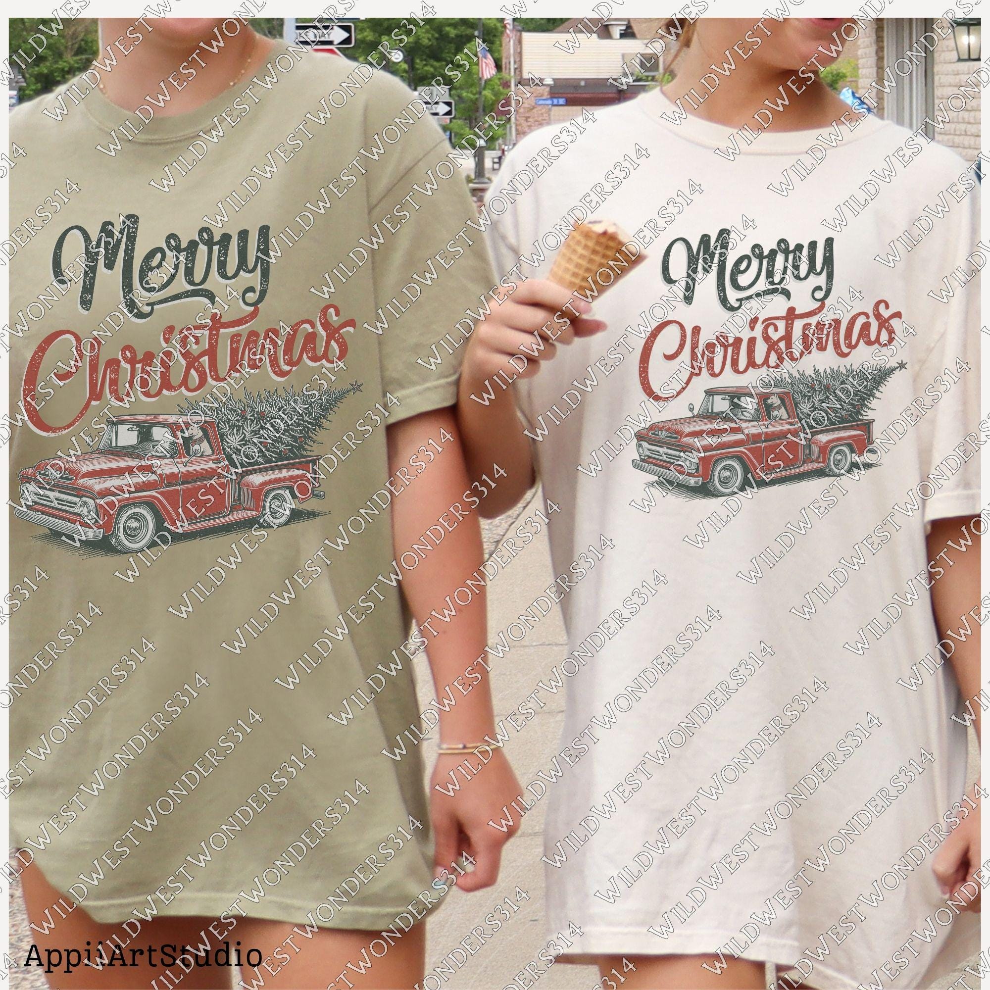 Western Christmas Sublimations, Designs Downloads, Farmhouse Christmas Png, Shirt Design Sublimation Downloads, Vintage Truck Christmas PNG