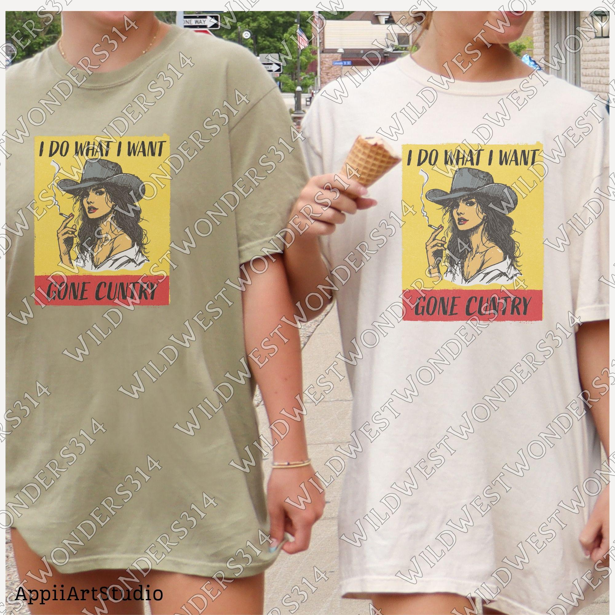 I Do What I Want Gone Country Png, America Cowgirl Png, Western Cowboy Design, Wild Western Png, Western Cowgirl Horse Sublimation Design