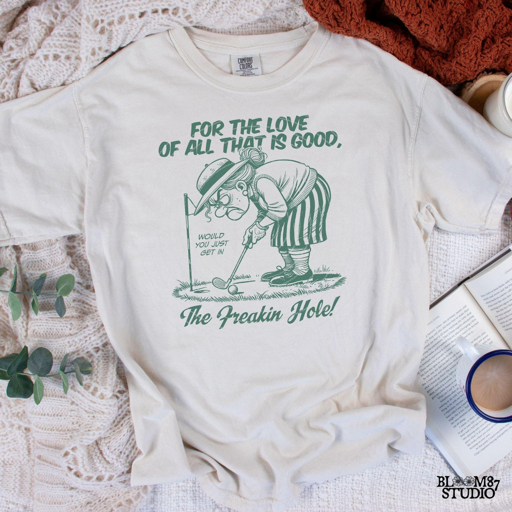 Get In The Freakin' Hole Golf PNG, Sublimation Design Png, Funny Golf Grandma Art For Her Mother's Day, Golfing Lady Gift for Golf Lover PNG