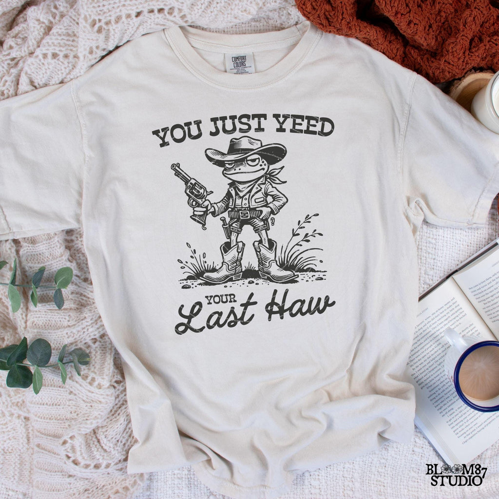 You Just Yee'd Your Last Haw Shirt PNG, Vintage Cowboy Frog Design for T-Shirt, Trendy Country Frog, Sublimation for Tees, Stickers & More