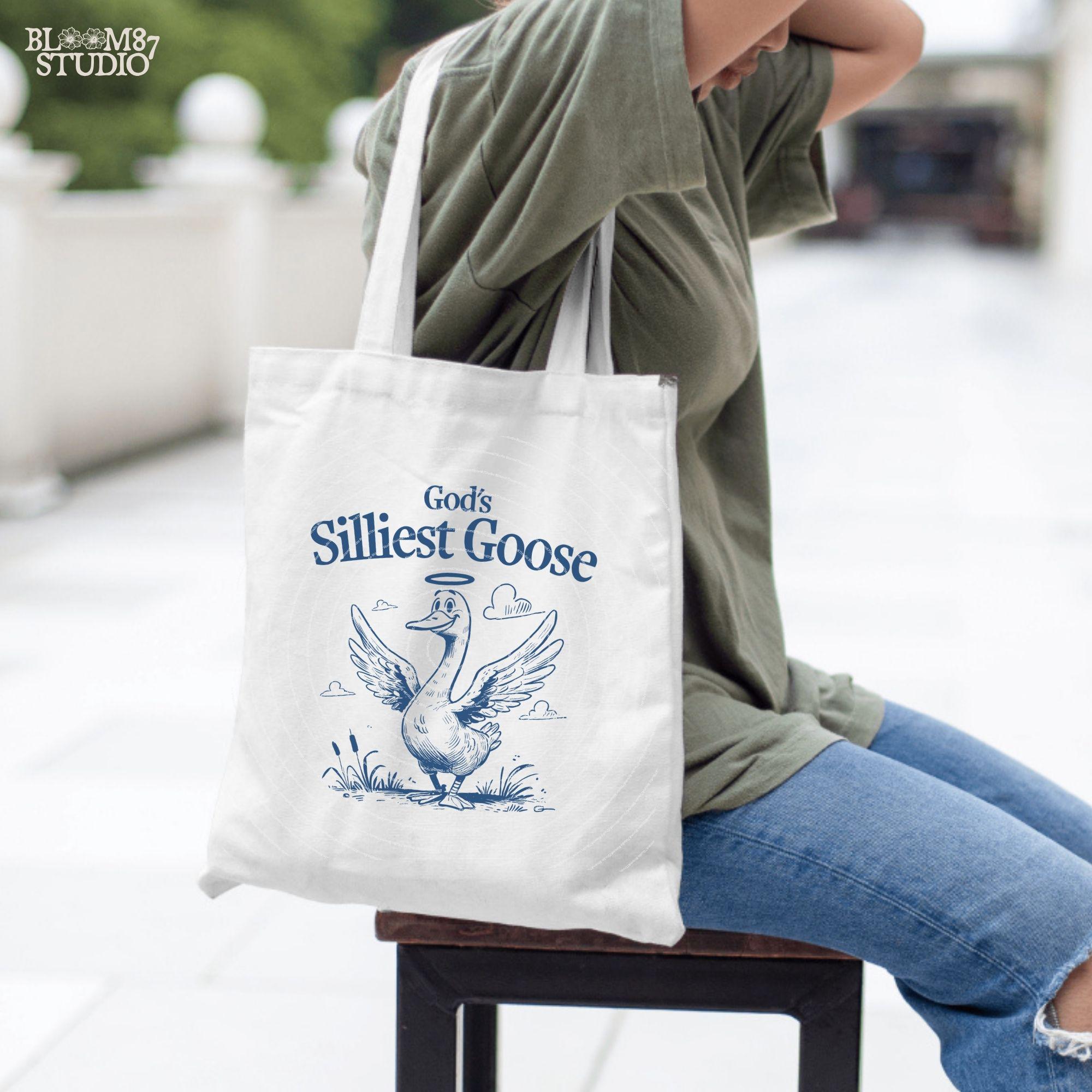 God's Silliest Goose, Funny Goose, Funny Silly Goose, Graphic Vintage, Animal Sayings, Instant Download, Sublimation Design for Tees & More!