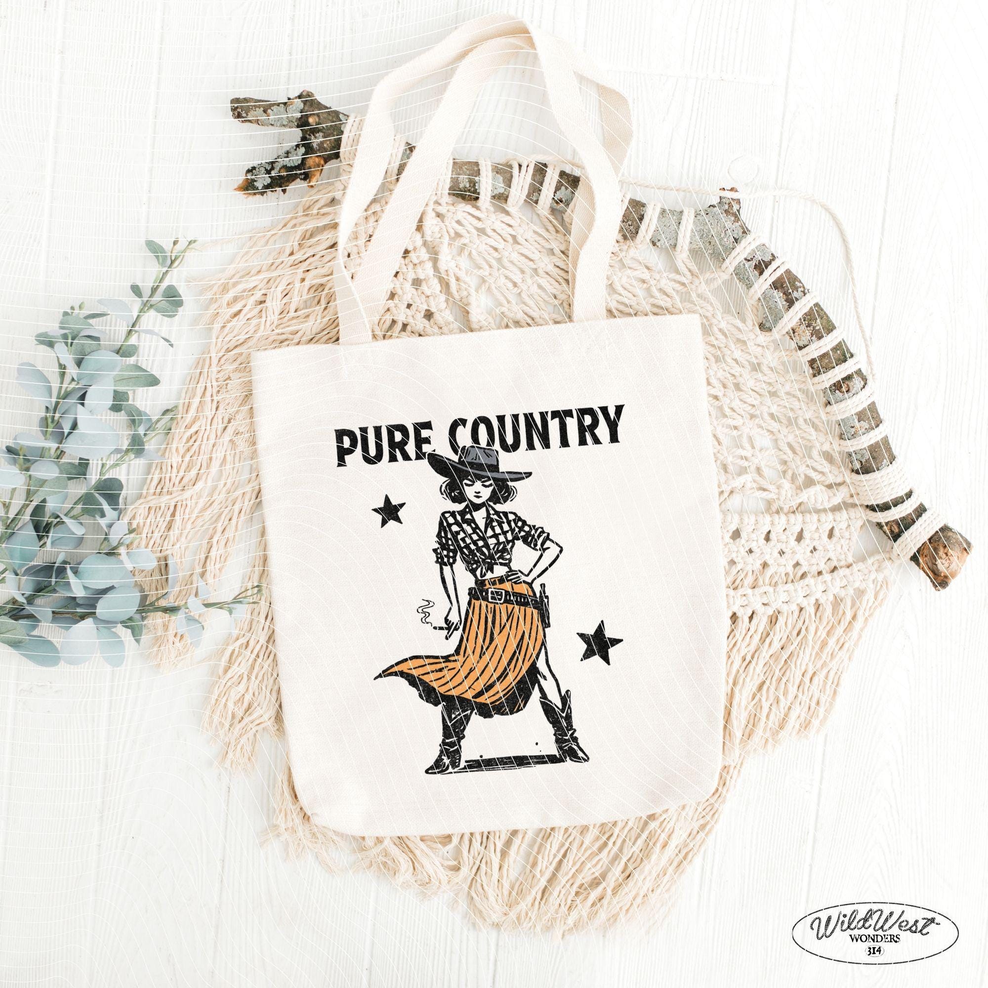 Pure Country Cowgirl PNG Western Cowgirl PNG Trendy Vintage Comic Gift for Her Sublimation Graphic for Tees Wall art, Stickers, Tote Bags
