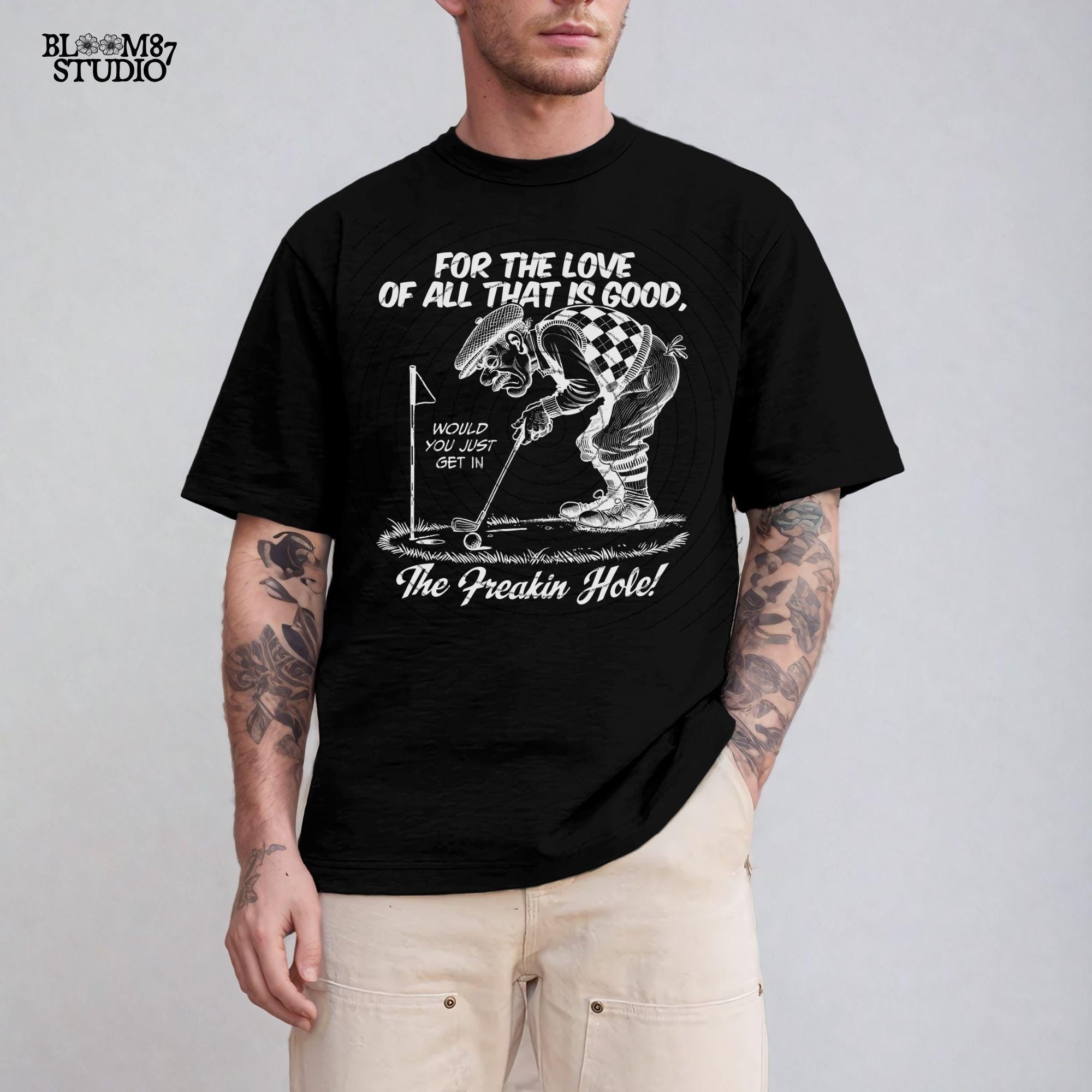 Get In The Freakin' Hole Golf PNG, Sublimation Design Png, Funny Golf Grandpa Art For Him, Father's Day, Golfing Dad Gift for Golf Lover PNG