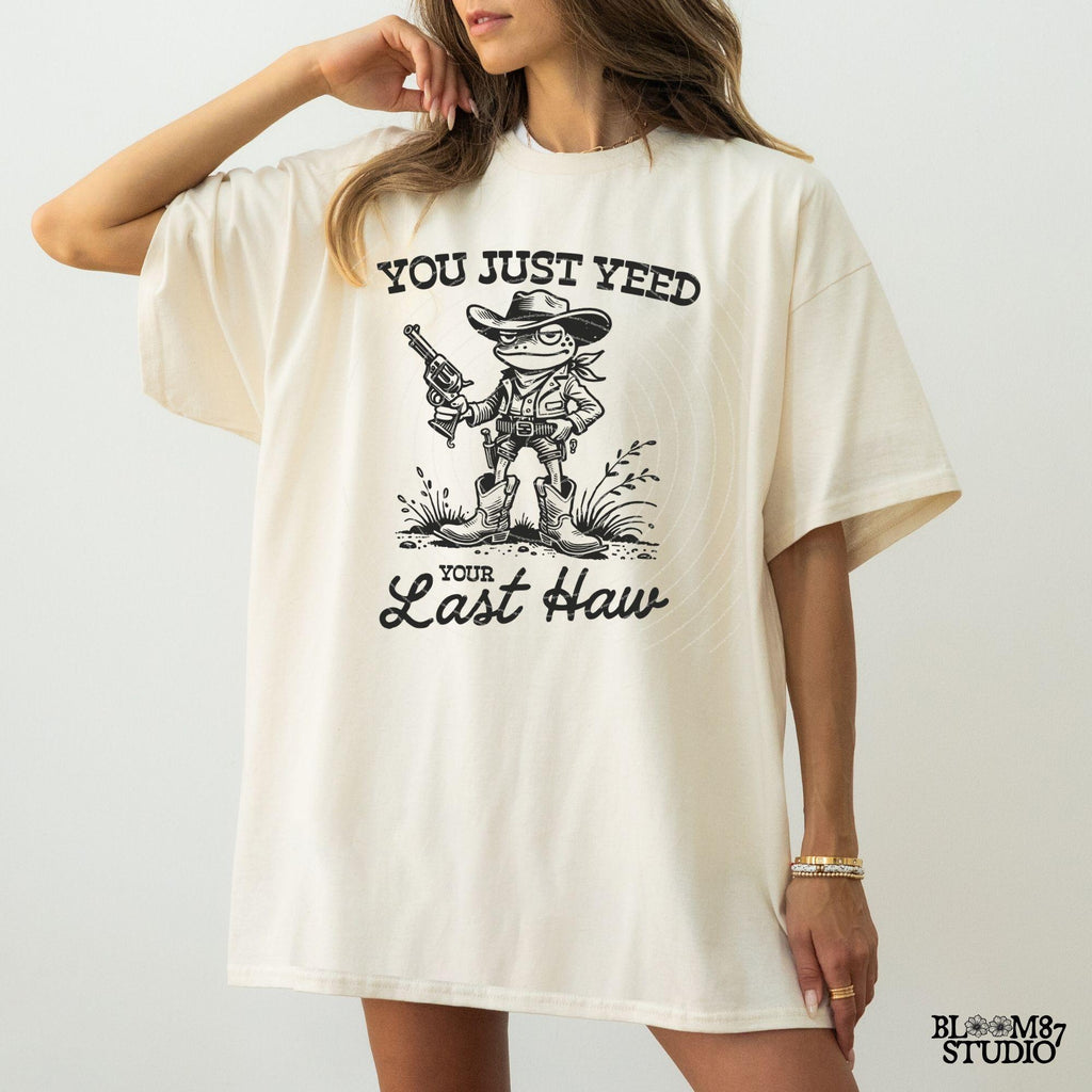 You Just Yee'd Your Last Haw Shirt PNG, Vintage Cowboy Frog Design for T-Shirt, Trendy Country Frog, Sublimation for Tees, Stickers & More