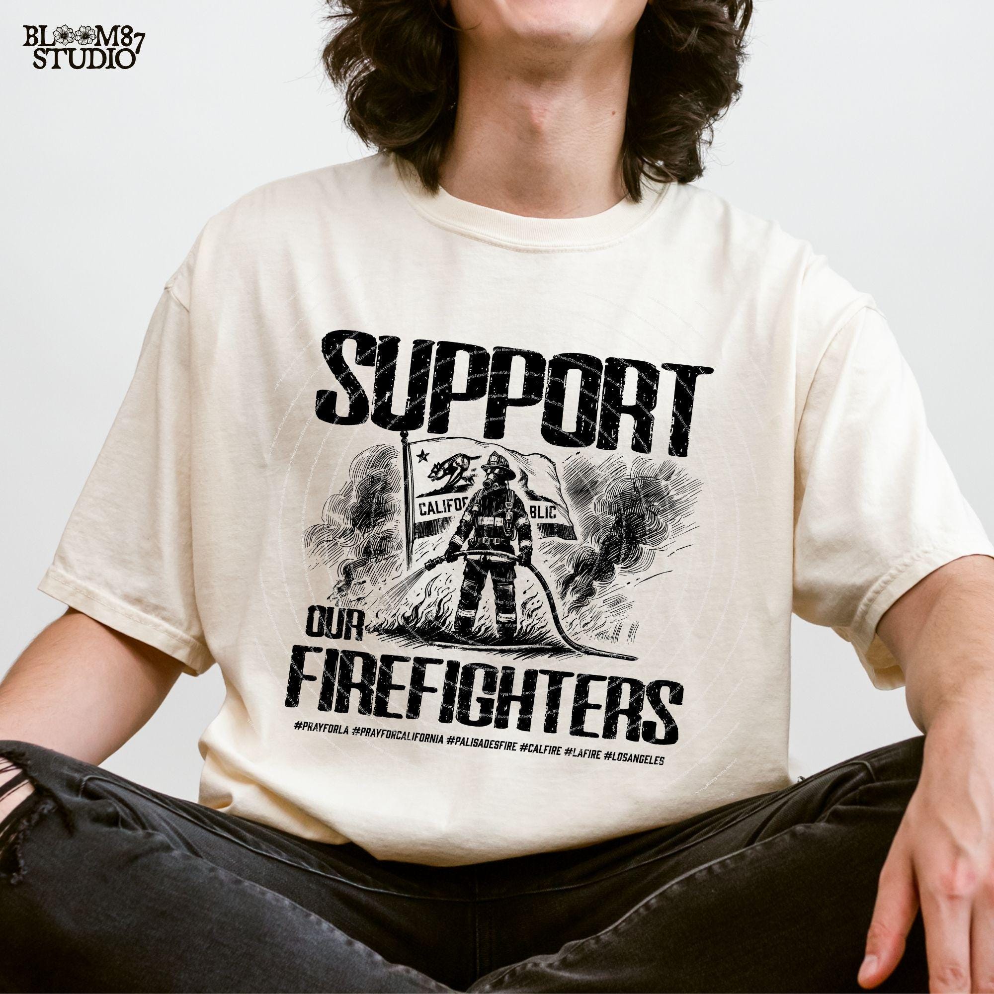 Support Our Firefighters, California Strong Png, Pray For Los Angeles California Png, Los Angeles Wildfires, Hollywood Hills, wildfire Png