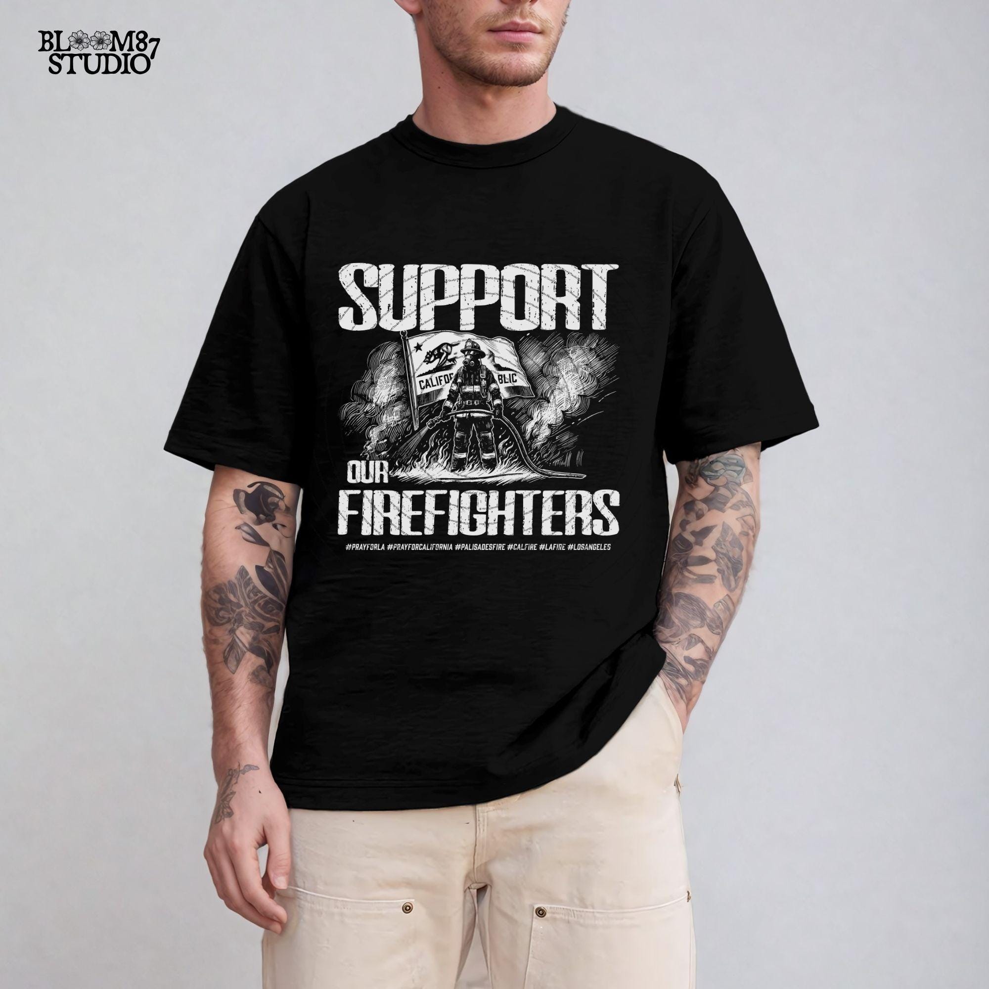 Support Our Firefighters, California Strong Png, Pray For Los Angeles California Png, Los Angeles Wildfires, Hollywood Hills, wildfire Png