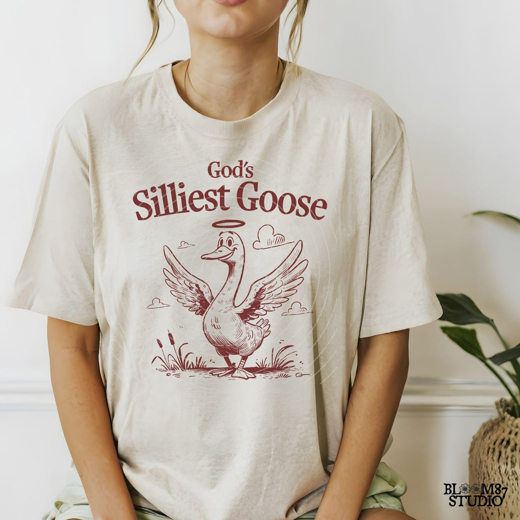 God's Silliest Goose, Funny Goose, Funny Silly Goose, Graphic Vintage, Animal Sayings, Instant Download, Sublimation Design for Tees & More!
