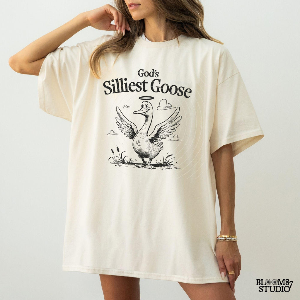 God's Silliest Goose, Funny Goose, Funny Silly Goose, Graphic Vintage, Animal Sayings, Instant Download, Sublimation Design for Tees & More!