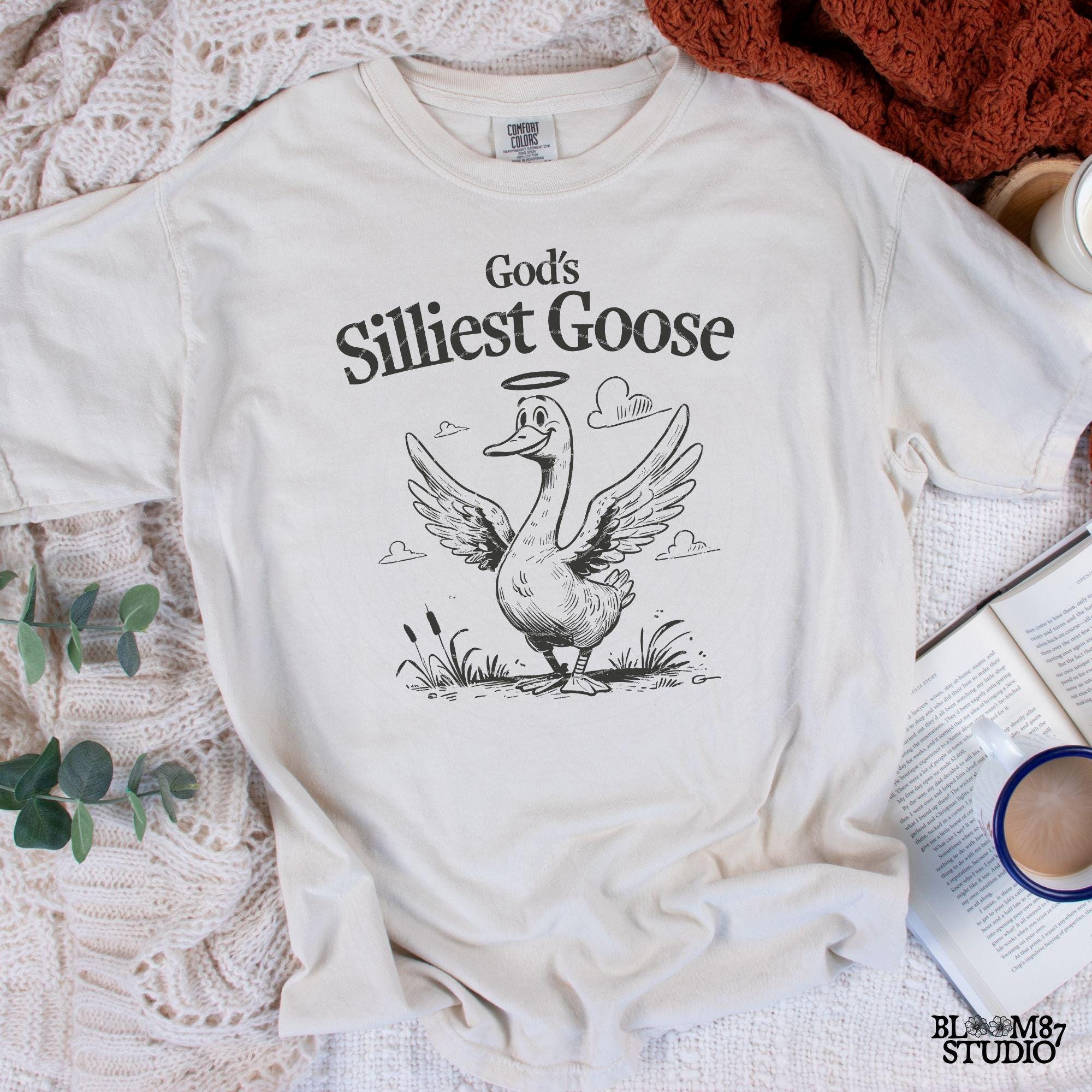 God's Silliest Goose, Funny Goose, Funny Silly Goose, Graphic Vintage, Animal Sayings, Instant Download, Sublimation Design for Tees & More!