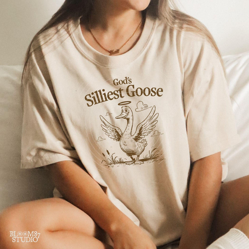 God's Silliest Goose, Funny Goose, Funny Silly Goose, Graphic Vintage, Animal Sayings, Instant Download, Sublimation Design for Tees & More!