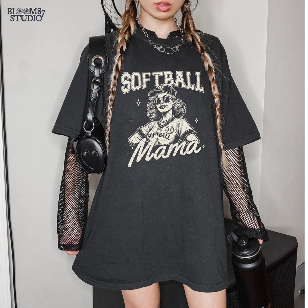 Softball Mama PNG, Funny Sports Mom, Softball Png, Softball Mom T-Shirt PNG, Digital Download Sublimation for t-shirts, mugs, or tote bags