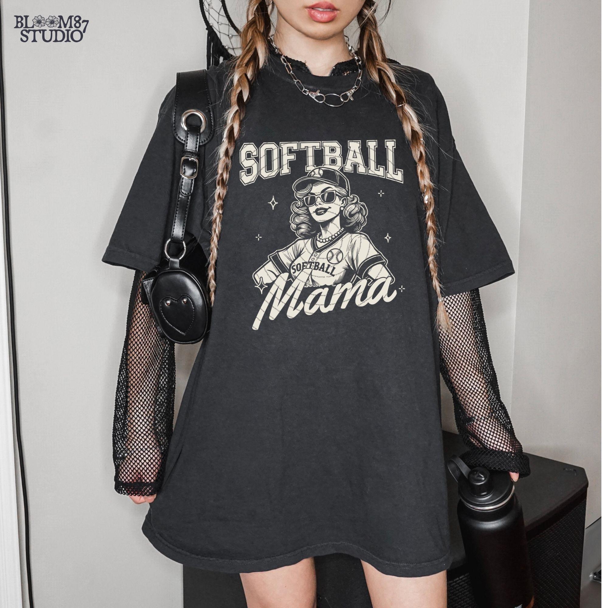 Softball Mama PNG, Funny Sports Mom, Softball Png, Softball Mom T-Shirt PNG, Digital Download Sublimation for t-shirts, mugs, or tote bags