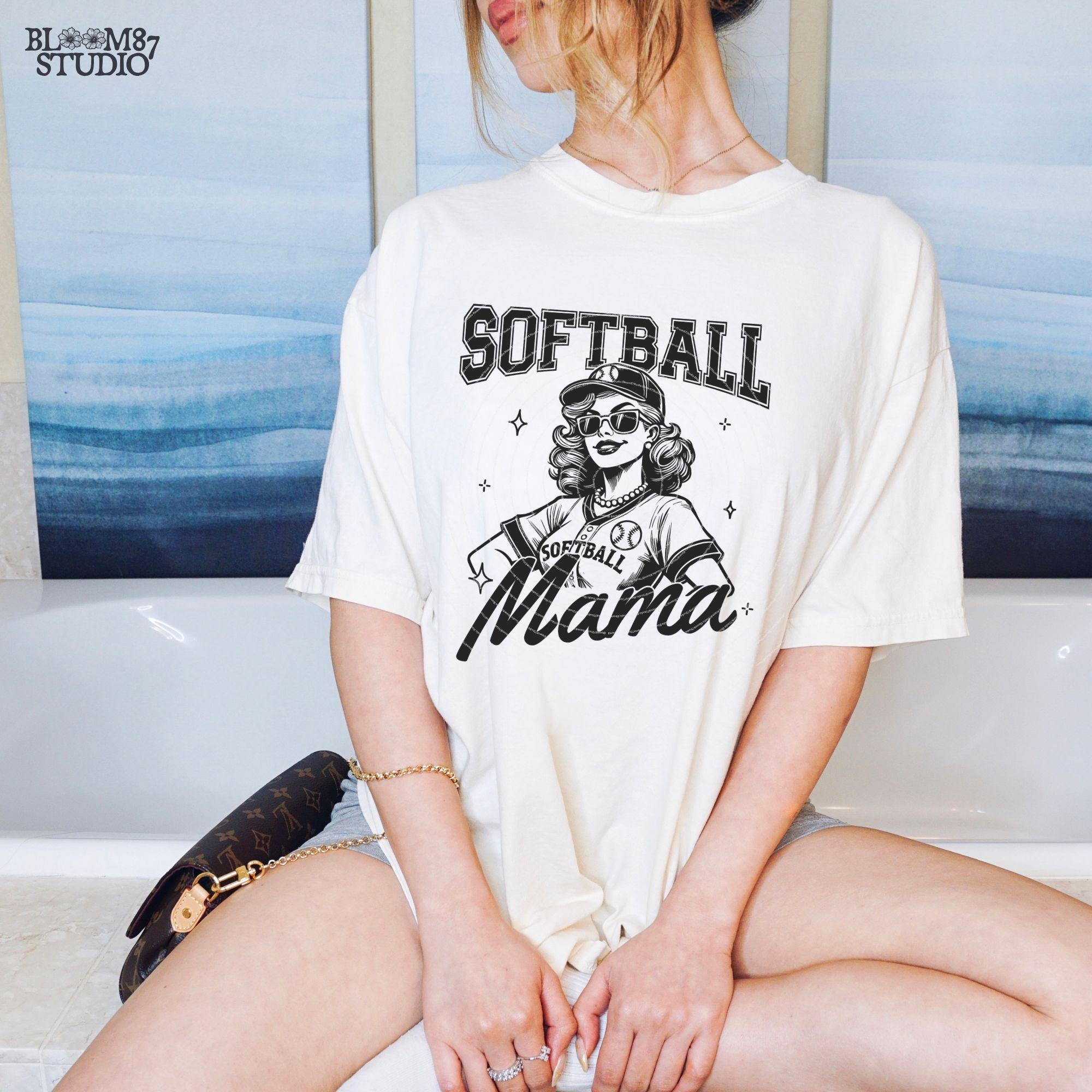 Softball Mama PNG, Funny Sports Mom, Softball Png, Softball Mom T-Shirt PNG, Digital Download Sublimation for t-shirts, mugs, or tote bags