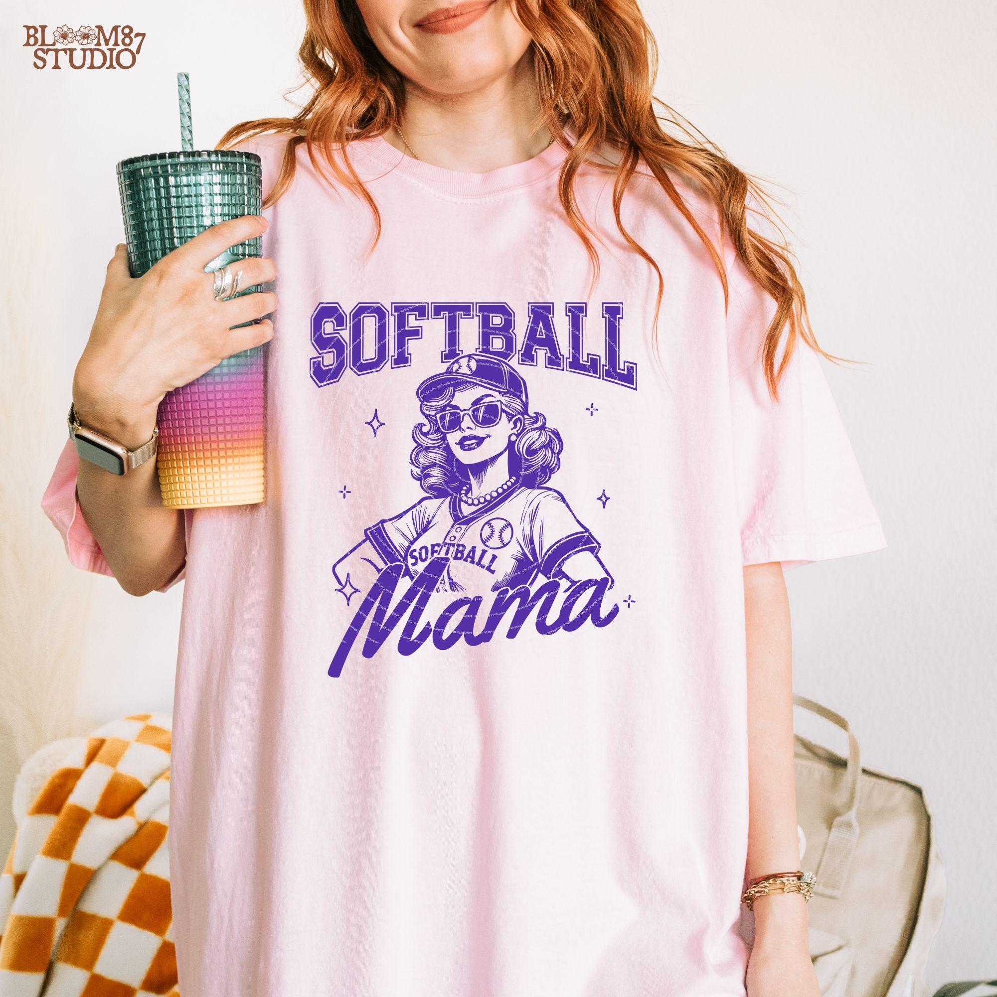 Softball Mama PNG, Funny Sports Mom, Softball Png, Softball Mom T-Shirt PNG, Digital Download Sublimation for t-shirts, mugs, or tote bags