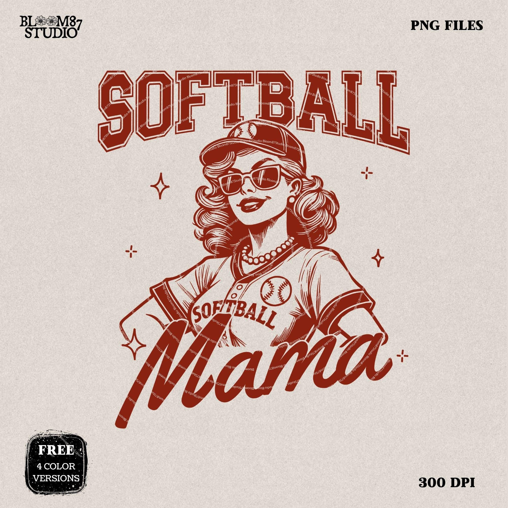 Softball Mama PNG, Funny Sports Mom, Softball Png, Softball Mom T-Shirt PNG, Digital Download Sublimation for t-shirts, mugs, or tote bags