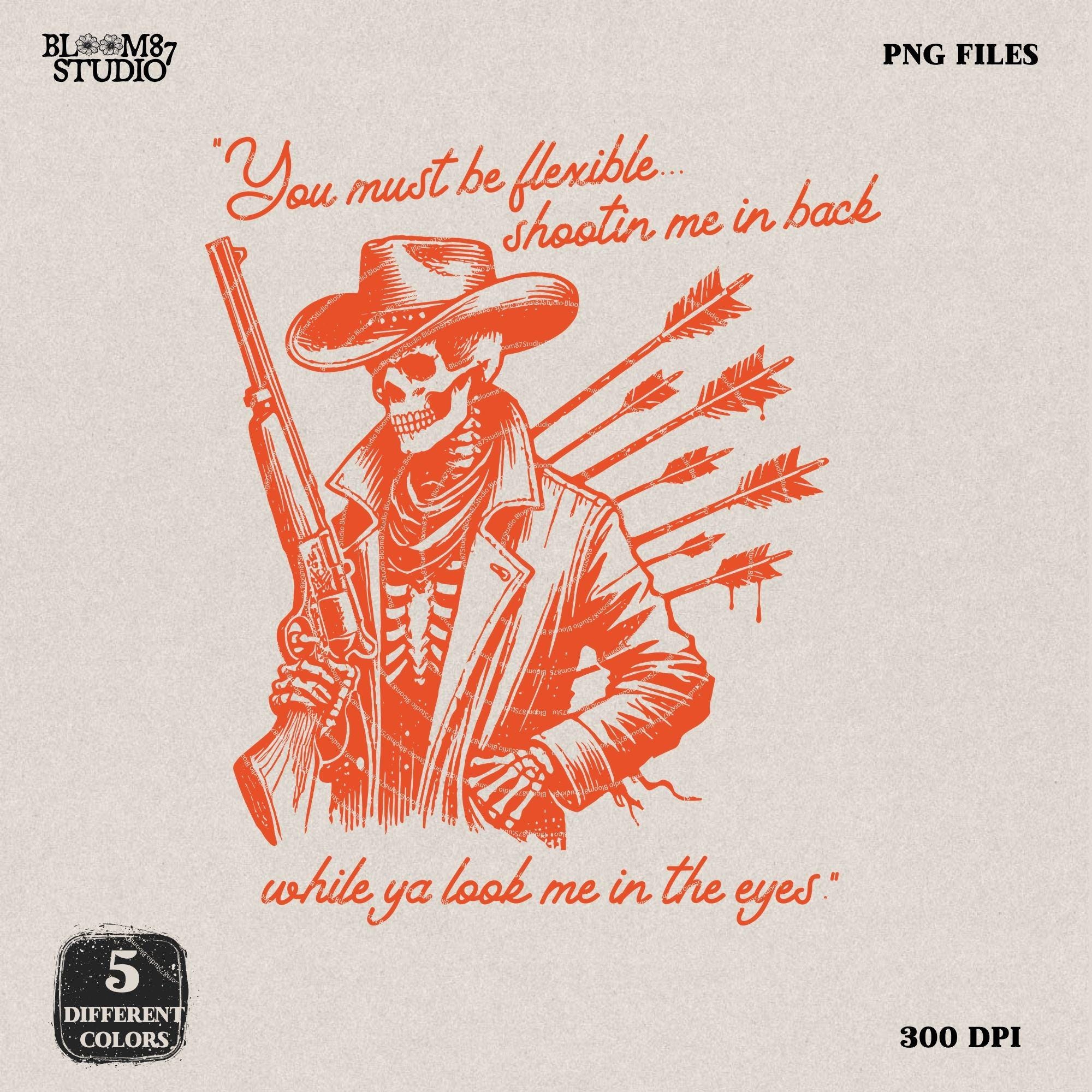 Cowboy Funny Shooting PNG, Western Humor Png, hand drawn Western Cowboy Skeleton PNG, Vintage Style PNG, Western Design, Desert Western Png