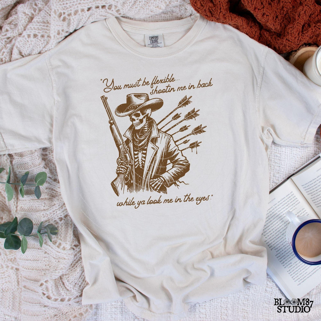 Cowboy Funny Shooting PNG, Western Humor Png, hand drawn Western Cowboy Skeleton PNG, Vintage Style PNG, Western Design, Desert Western Png