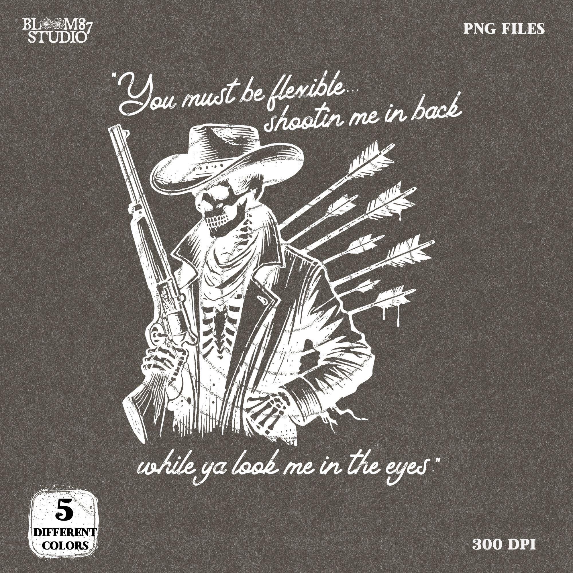 Cowboy Funny Shooting PNG, Western Humor Png, hand drawn Western Cowboy Skeleton PNG, Vintage Style PNG, Western Design, Desert Western Png