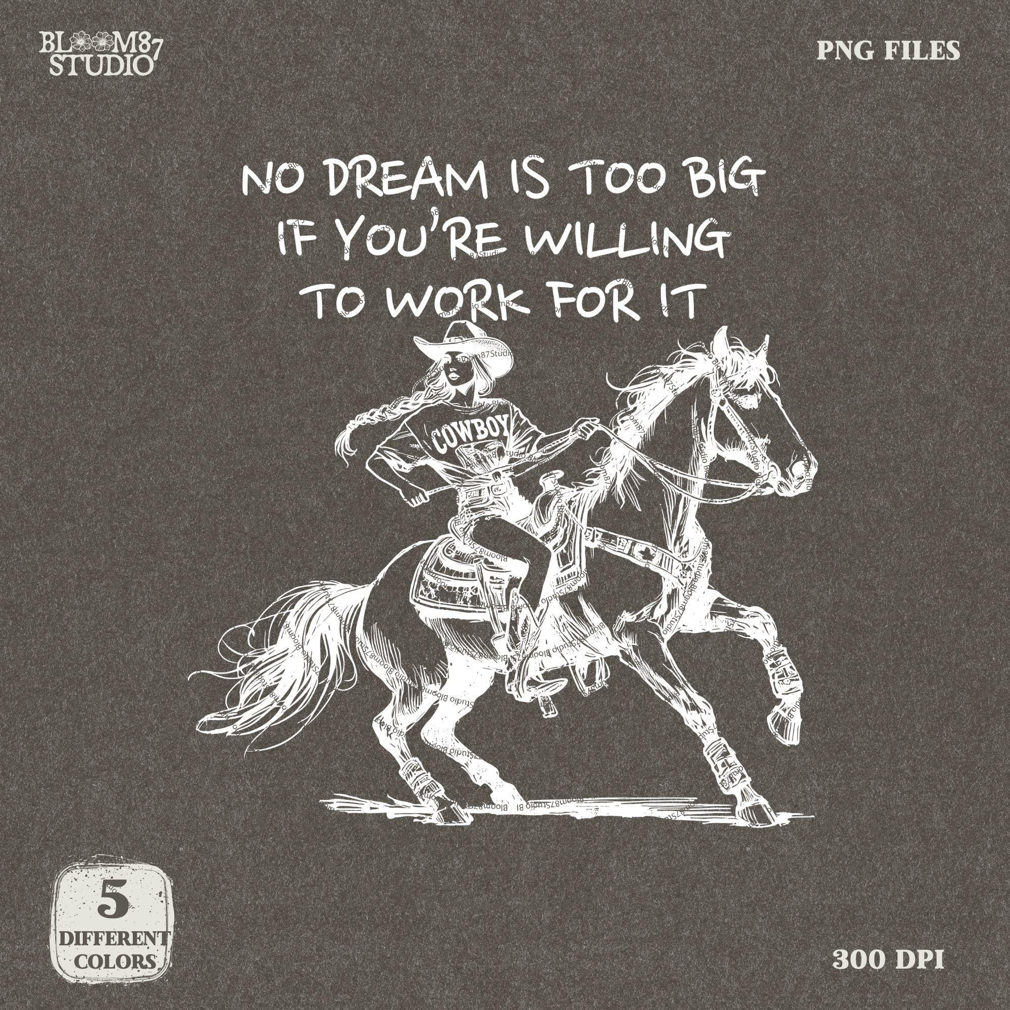 Western Cowgirl PNG, Barrel Racer, Rodeo Sublimation Design, Inspirational Horse Riding Quote, Country Digital Download for T-Shirts & Mugs