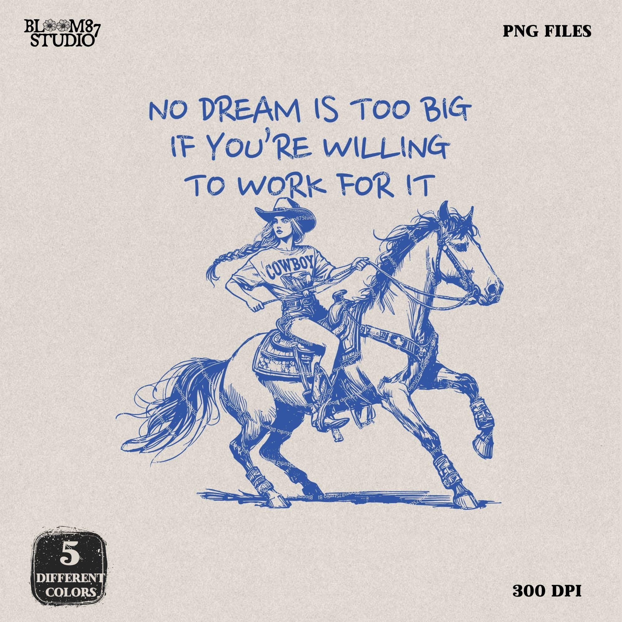 Western Cowgirl PNG, Barrel Racer, Rodeo Sublimation Design, Inspirational Horse Riding Quote, Country Digital Download for T-Shirts & Mugs