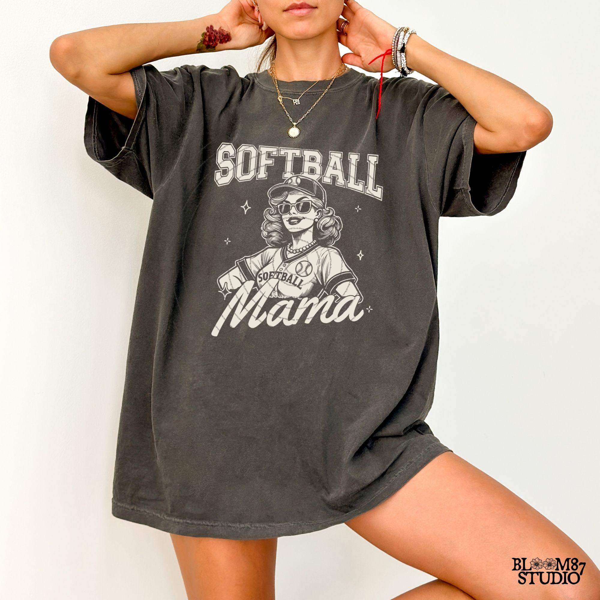 Softball Mama PNG, Funny Sports Mom, Softball Png, Softball Mom T-Shirt PNG, Digital Download Sublimation for t-shirts, mugs, or tote bags