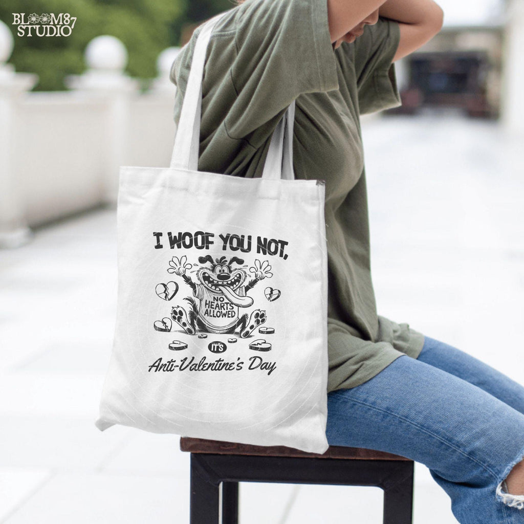 I Woof You Not Design, Funny Anti-Valentine's Day Design, Vintage Retro Funny Dog, Anti Valentine, Sarcastic Valentine, Sublimation Stickers