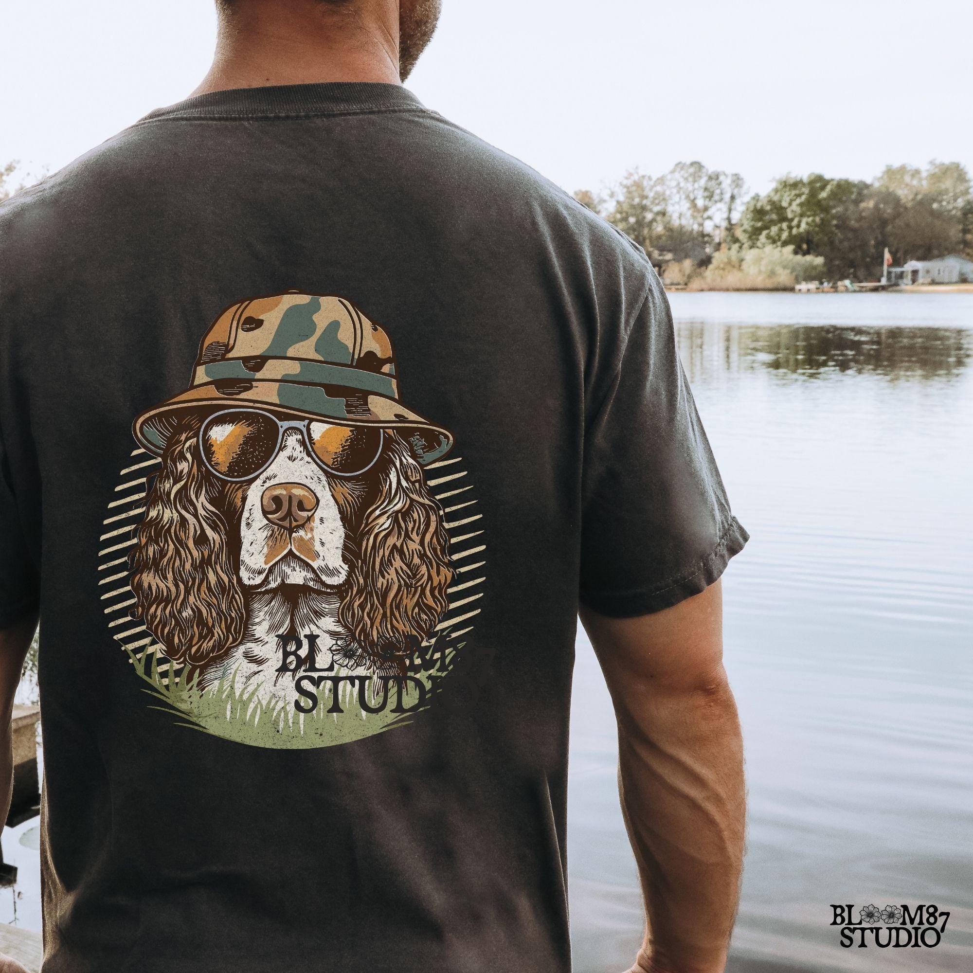 hunting dog, duck hunting, waterfowl art, camo backpack, retriever pup, outdoor decor, rustic hunting, sportsman gift, mallard duck, wetland wildlife, nature lovers, hunting gear, vintage hunting