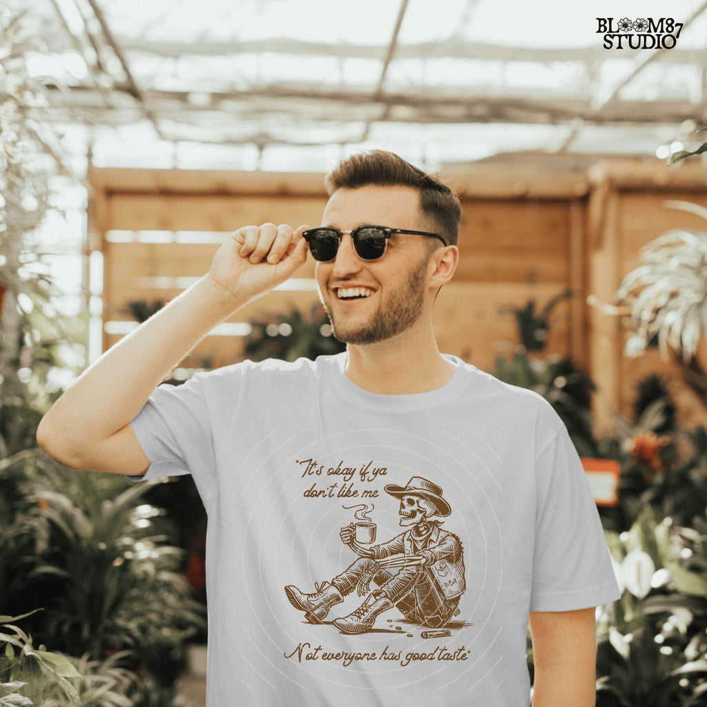 It's Okay PNG, Christian Mental Health Png, hand drawn Western Cowboy Skeleton PNG, Vintage Style PNG, Western Design, Desert Western Png