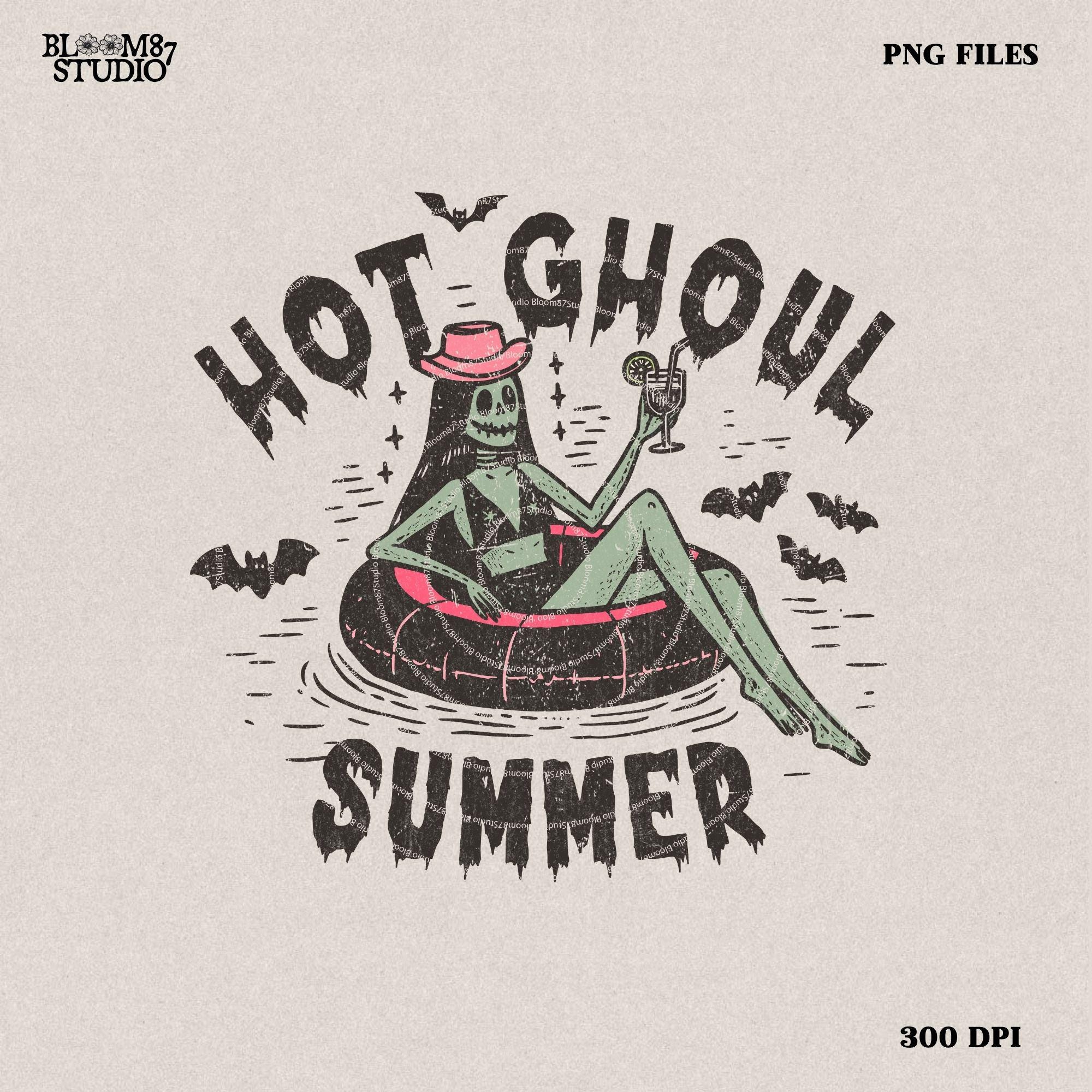 Hot Ghoul Summer,cowghoul summer halloween,Western Ghost,Trendy Summer Png,Beach png,Beach vibes png,Aesthetic Summer,Funny Sarcastic png