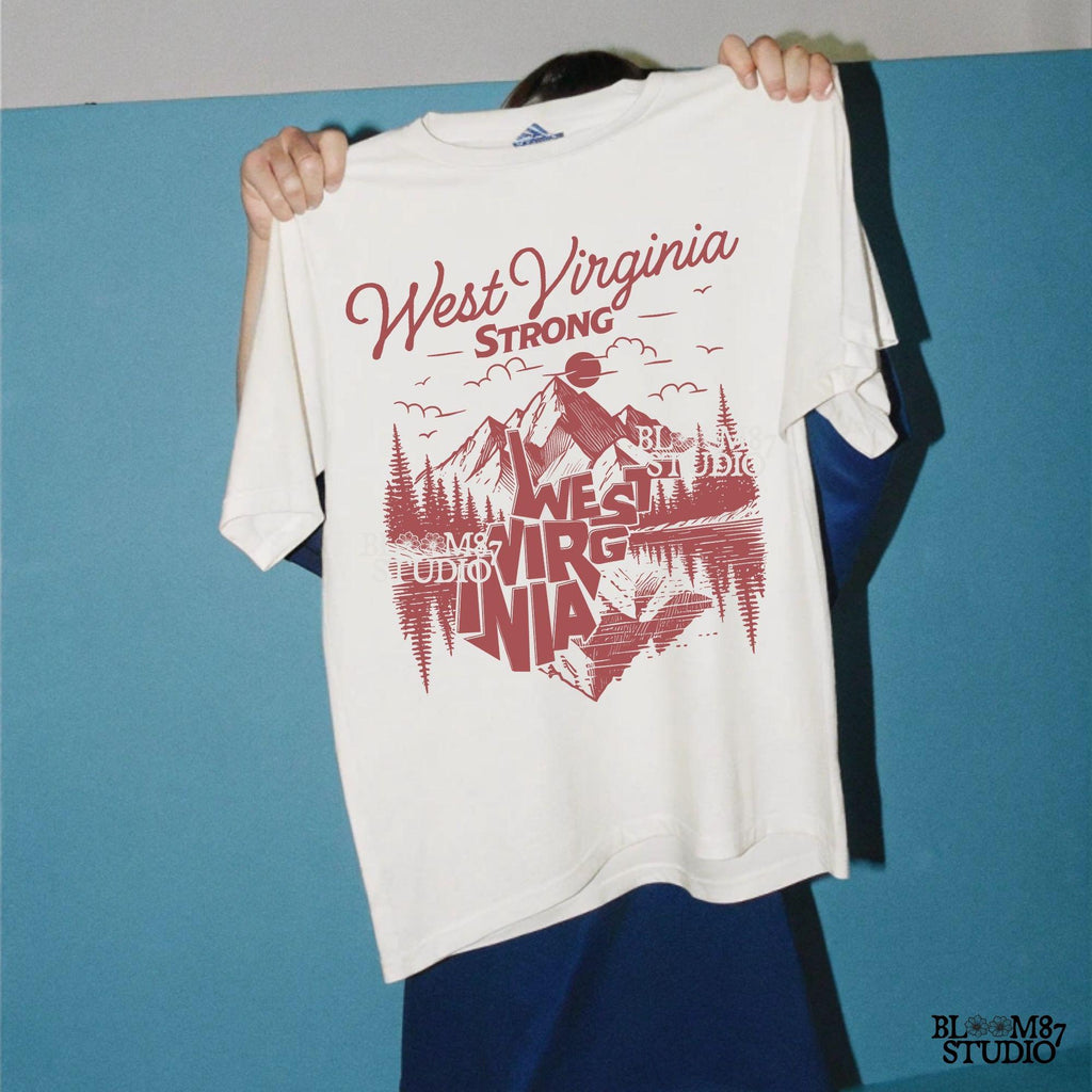 West Virginia Strong Png, West Virginia Mountains Png, West Virginia State png, Appalachia Strong Png, Sublimation designs, States Design