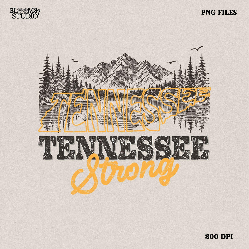 Tennessee Strong Png,Appalachia Strong PNG, Hurricane Helene, Virginia, North Caroline Hurricane PNG, Sublimation Design Download